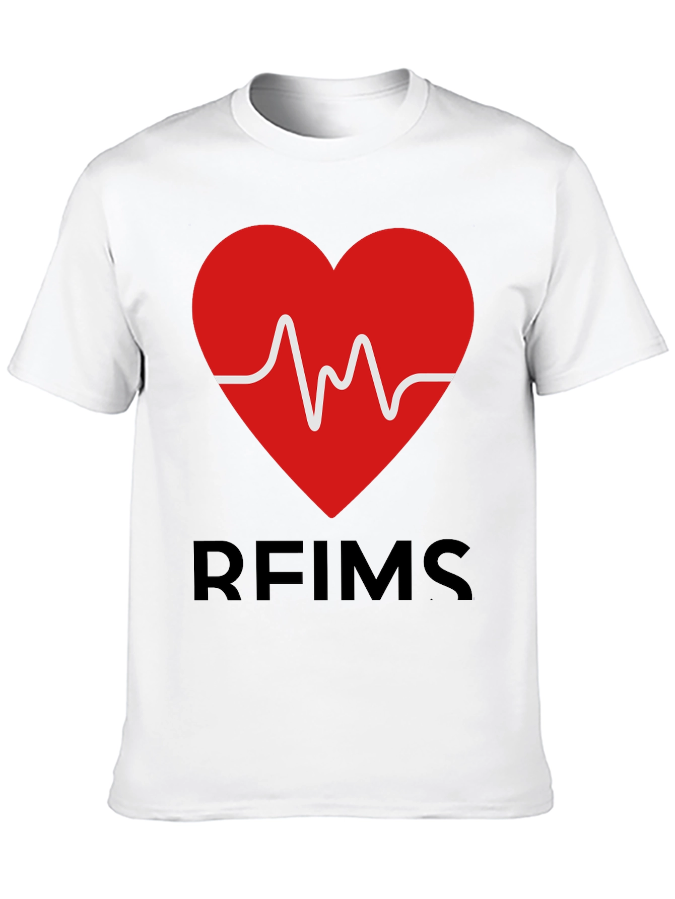 Black RFIMS Heartbeat Graphic Tee - Stylish Casual Wear view 10