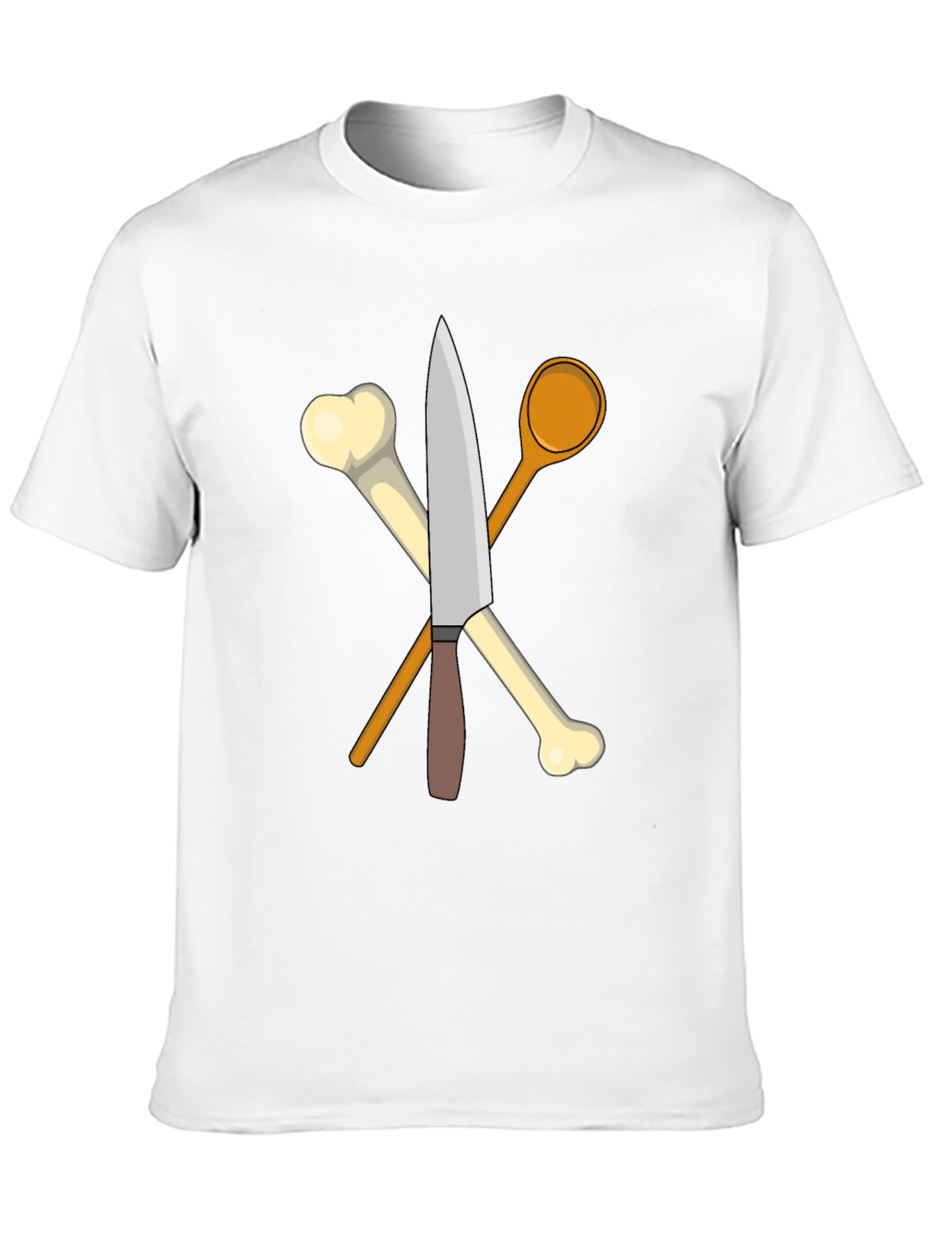 Black Culinary Bones T-Shirt - Kitchen Humor Apparel view 10