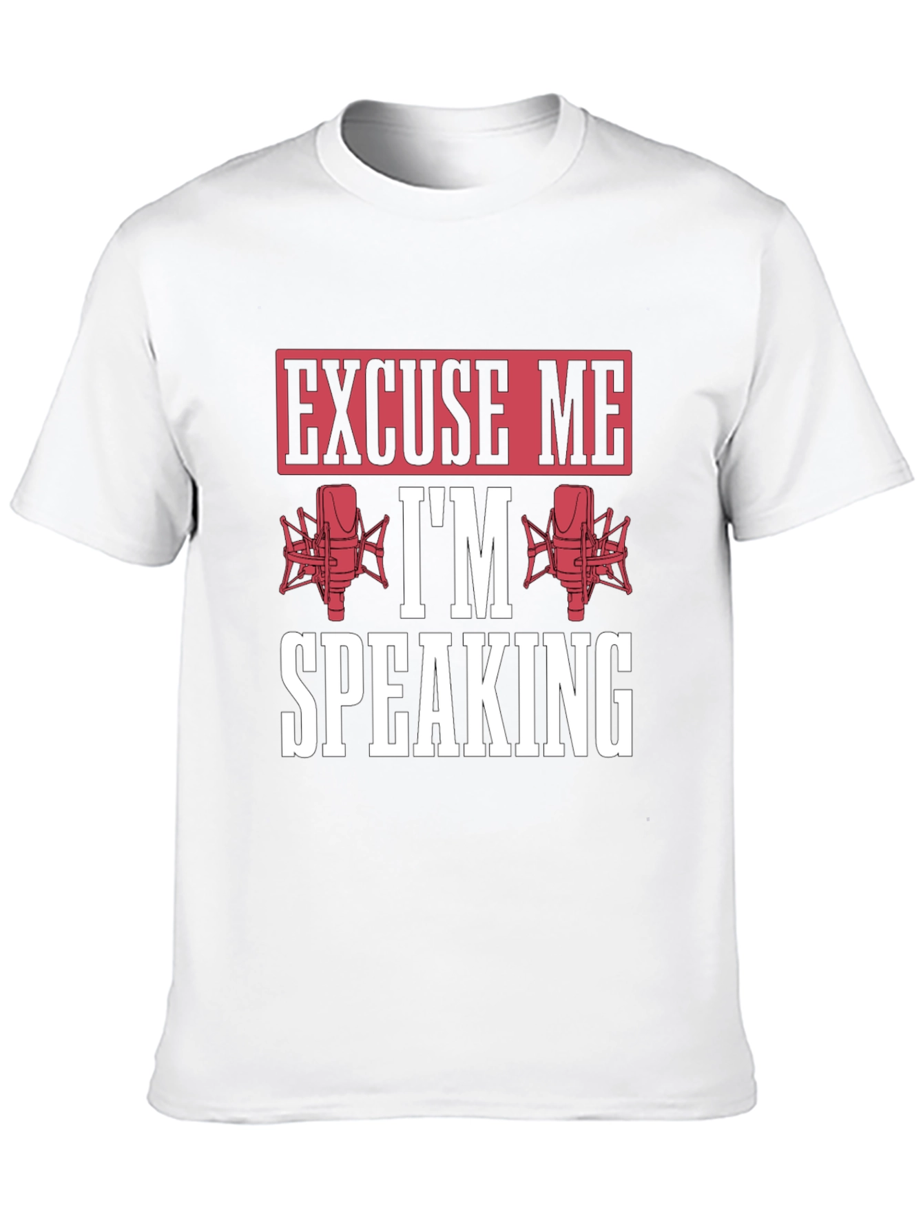 Black Excuse Me I'm Speaking Graphic T-Shirt view 10