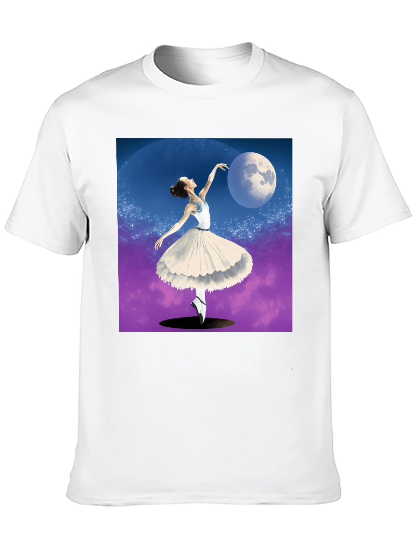 Black Ballerina Moon Dance Graphic Tee - Black view 10