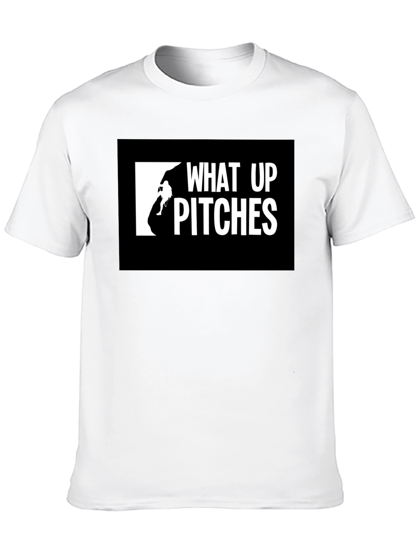 Black What Up Pitches Black Graphic Tee view 10