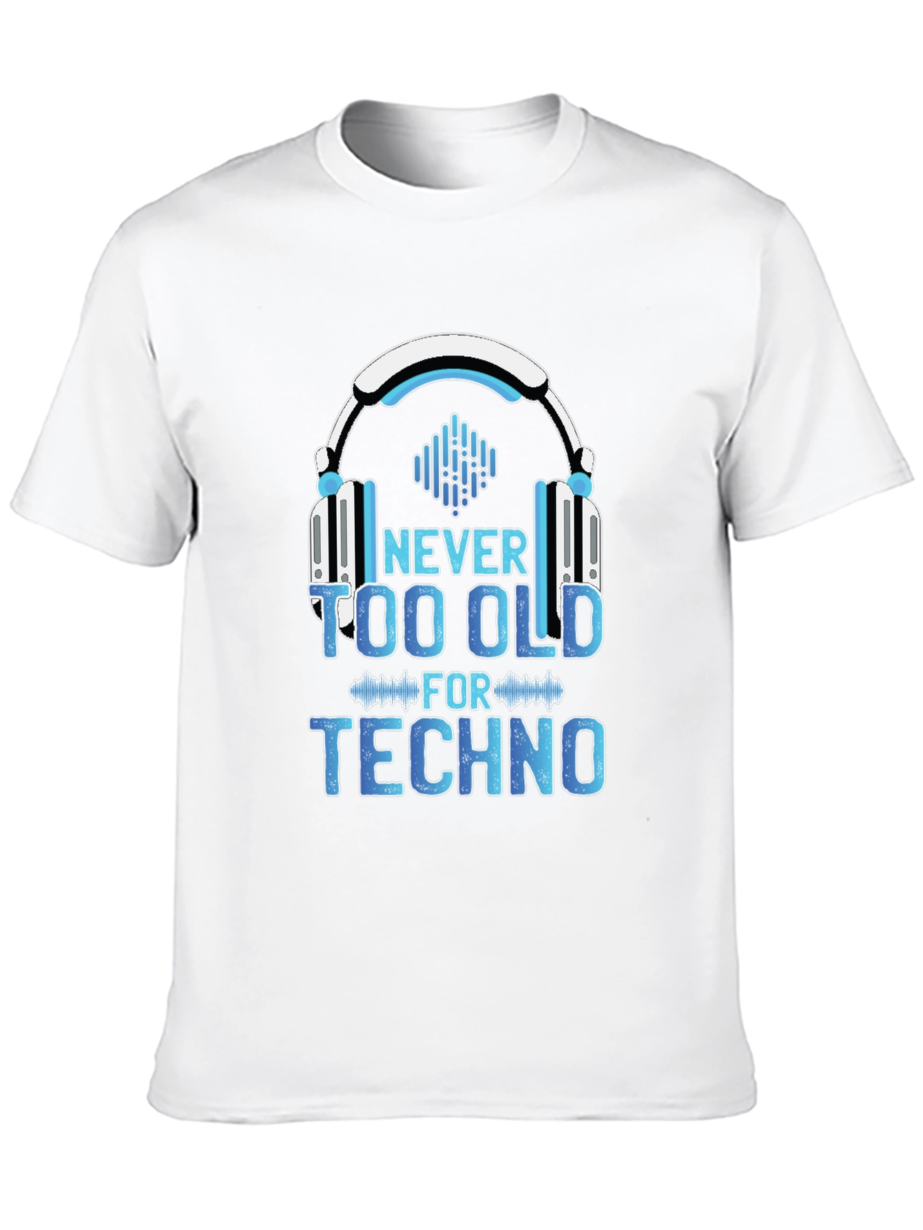 Black Never Too Old for Techno T-Shirt view 10