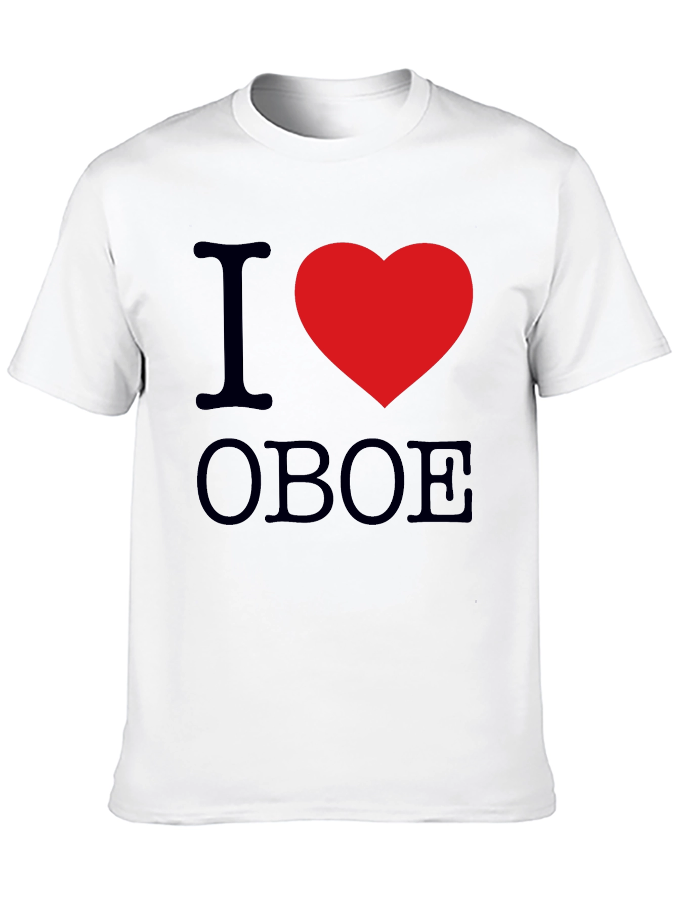 Black I Heart Oboe Black T-Shirt view 10