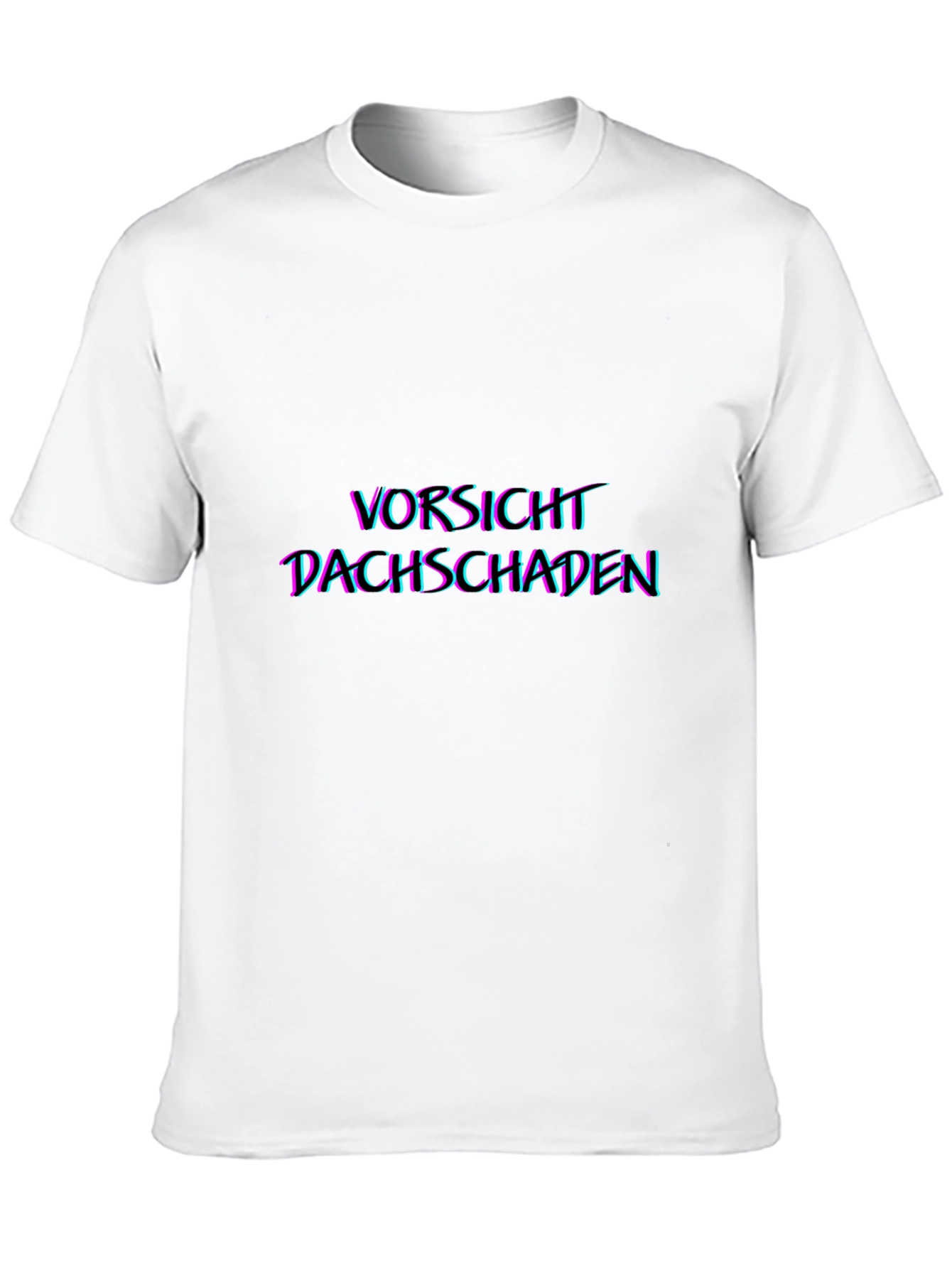 Black Vorsicht Dachschaden Graphic Tee - Black view 10