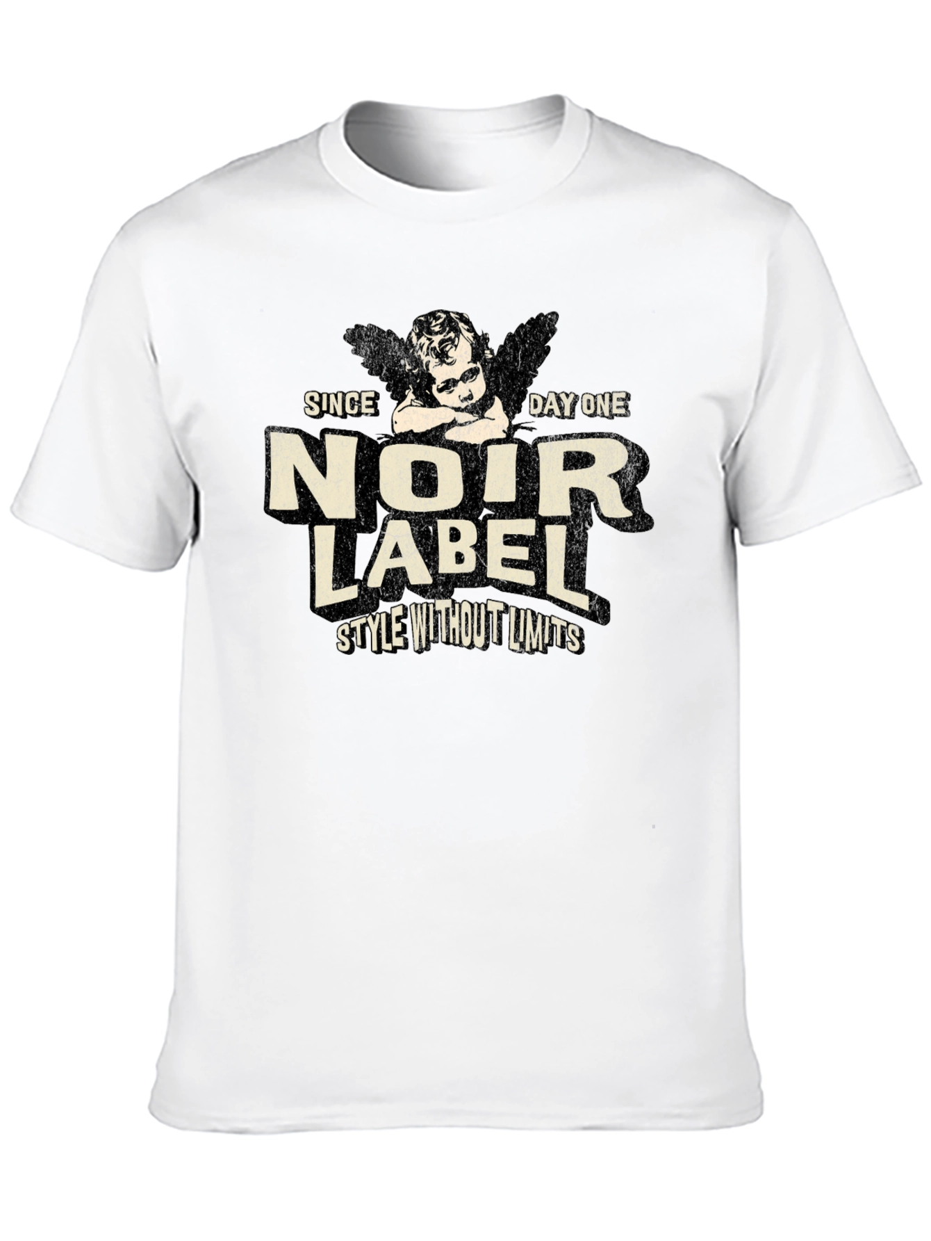Black Noir Label Graphic Print T-Shirt view 10