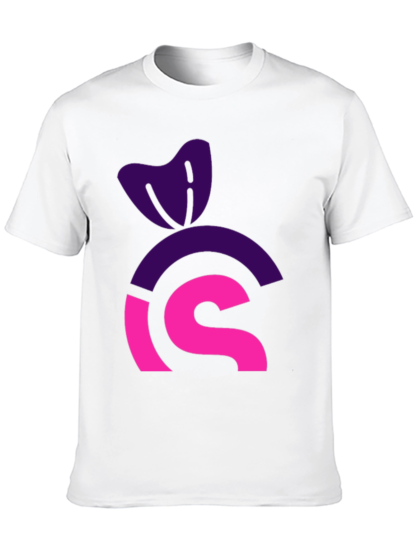 Black Modern Graphic Tee: Purple & Pink Icon Design view 10