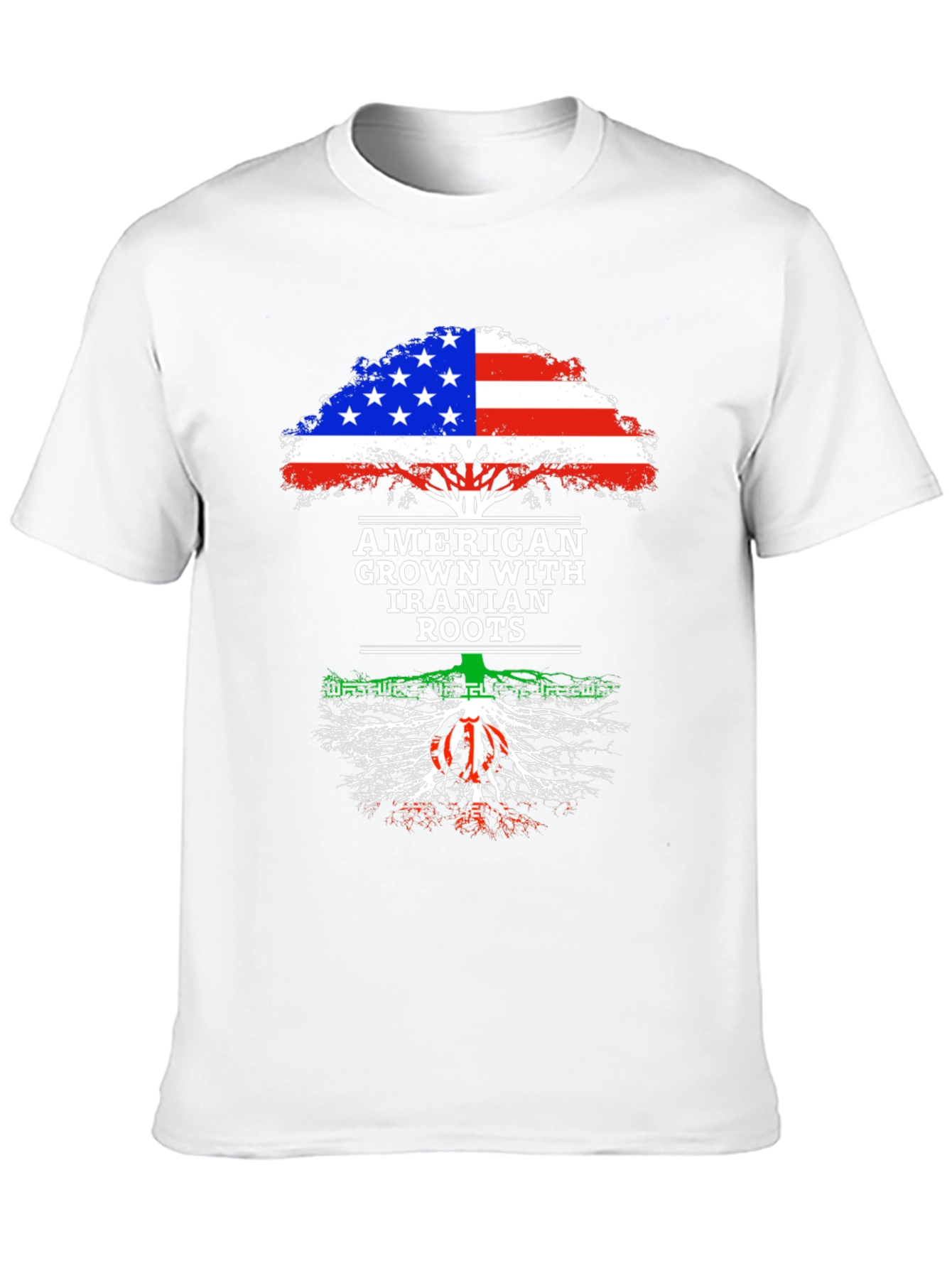 Black American Grown Iranian Roots T-Shirt view 10