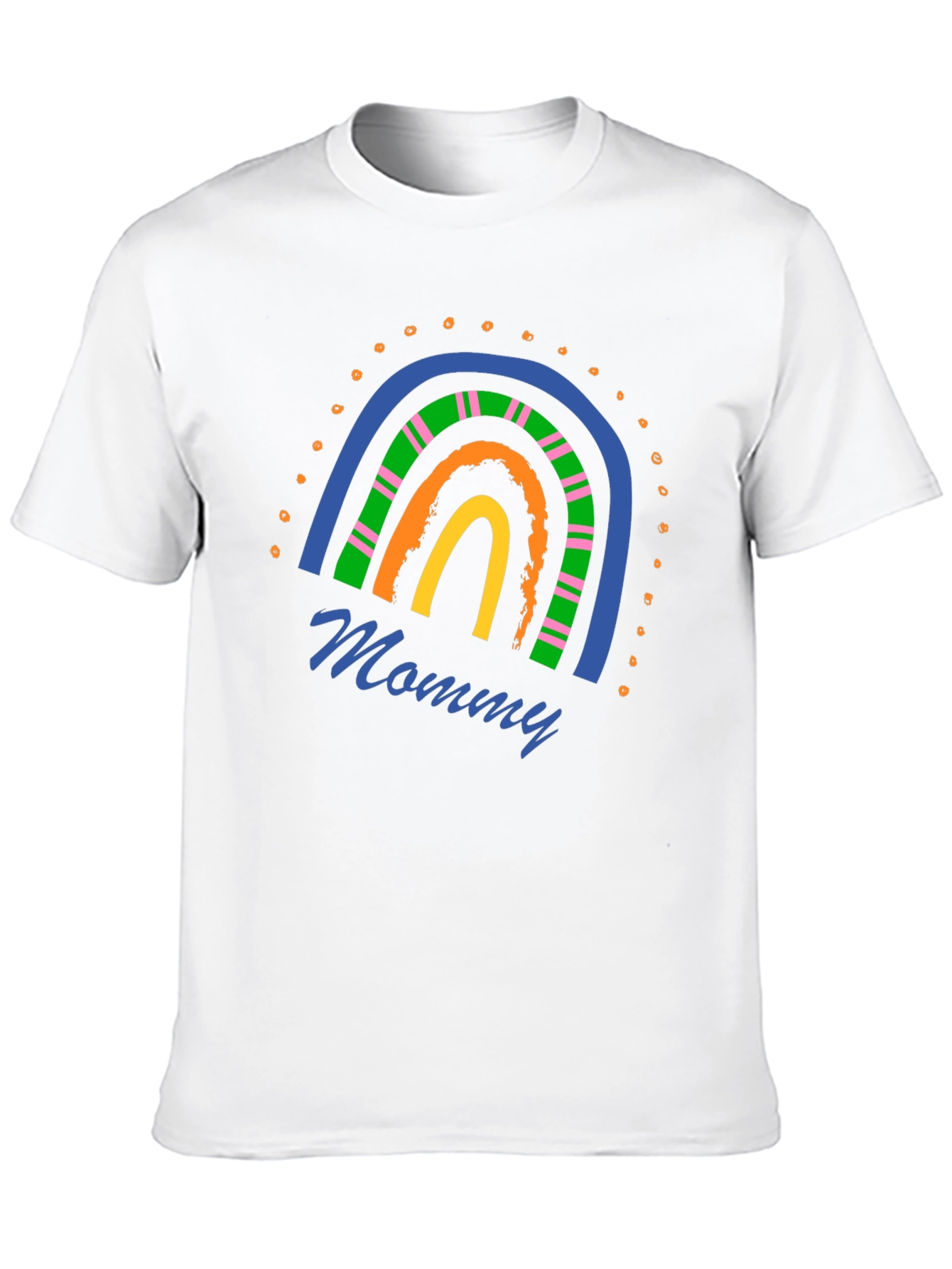 Black Mommy Rainbow Graphic T-Shirt - Stylish Casual Wear view 10