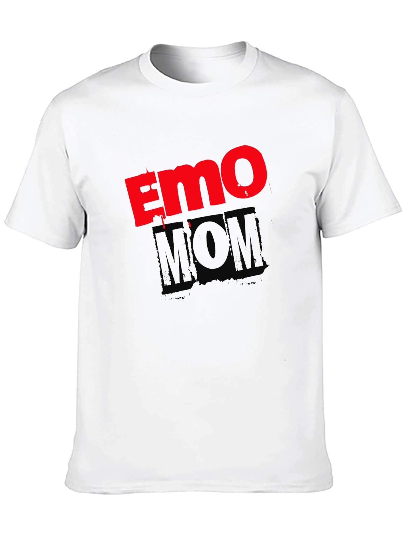 Black Emo Mom Black Graphic T-Shirt view 10