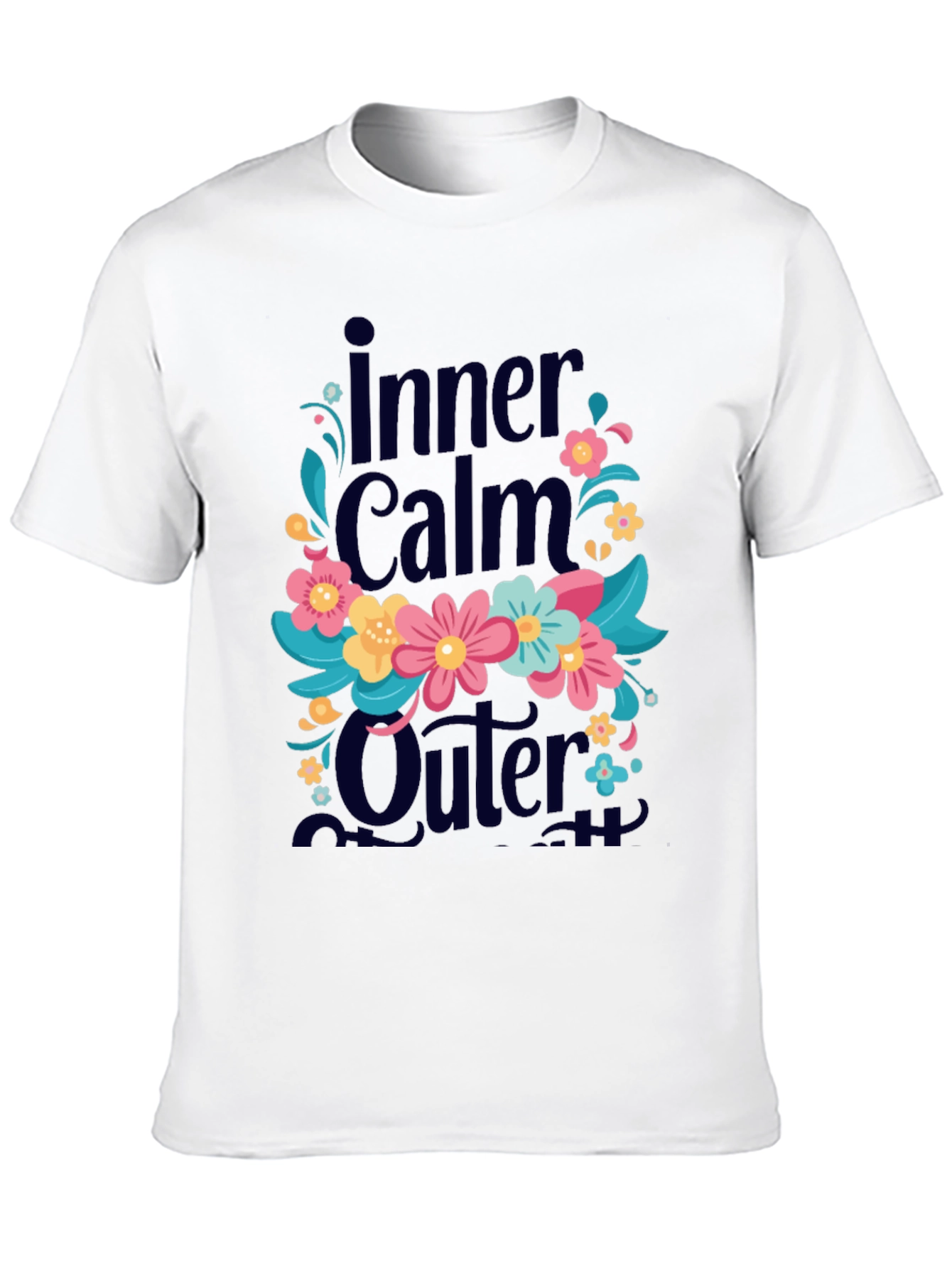 Black Inner Calm Outer T-Shirt view 10