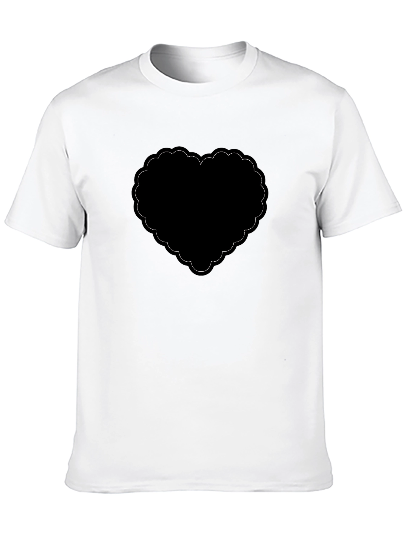 Black Black Heart Graphic T-Shirt - Stylish and Trendy view 10