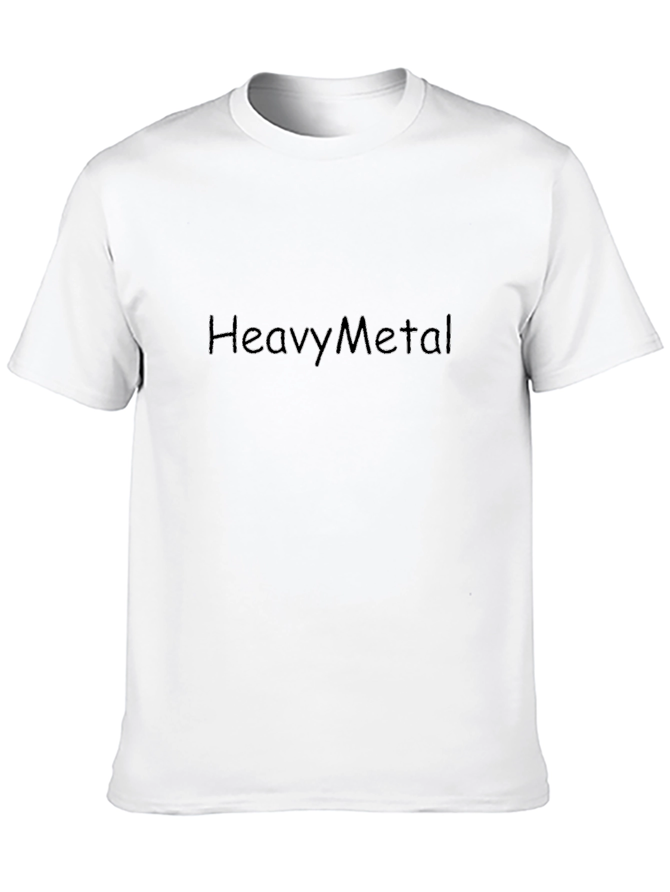Black Heavy Metal Graphic Black T-Shirt view 10