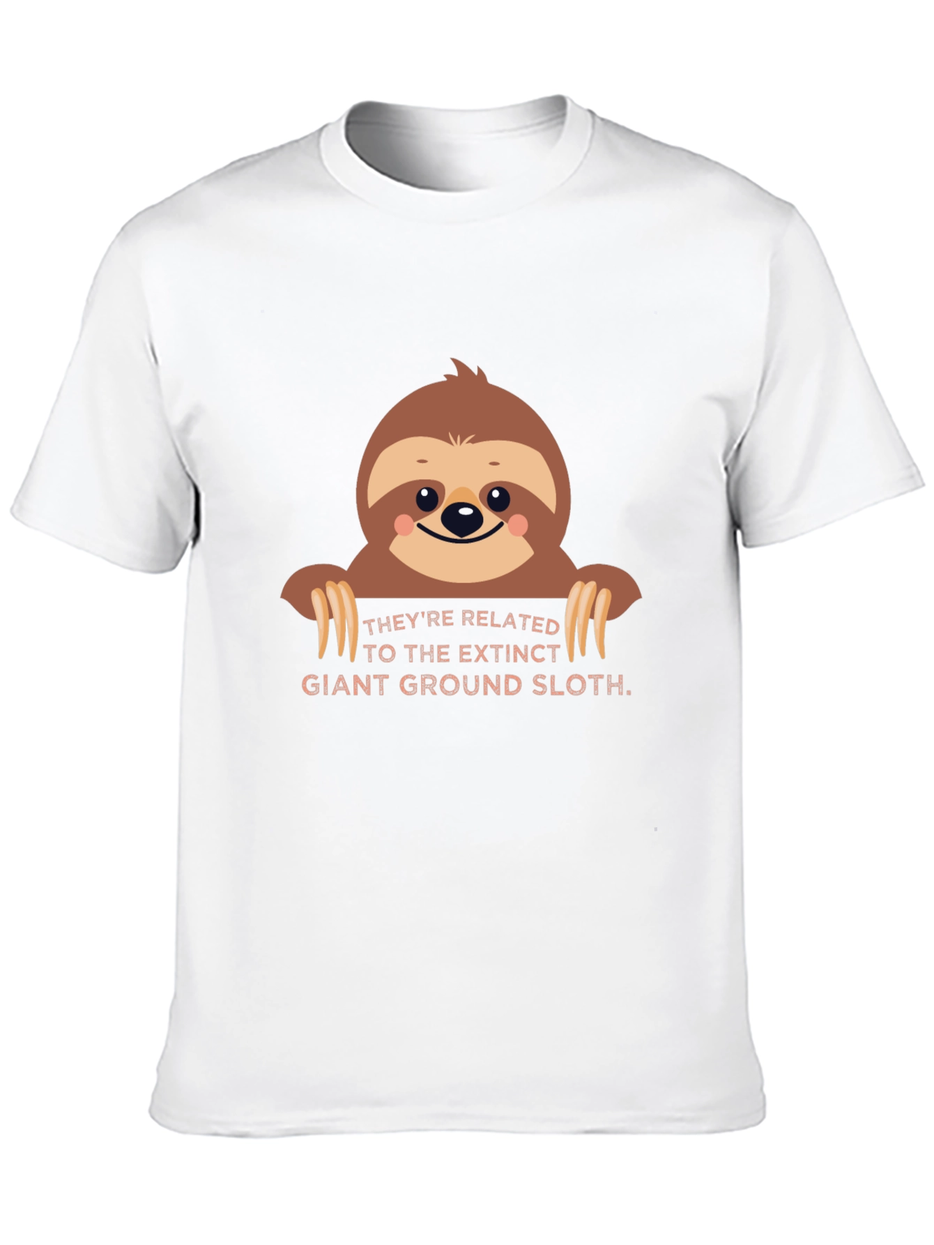 Black Sloth Graphic Tee - Extinct Giant Ground Sloth view 10