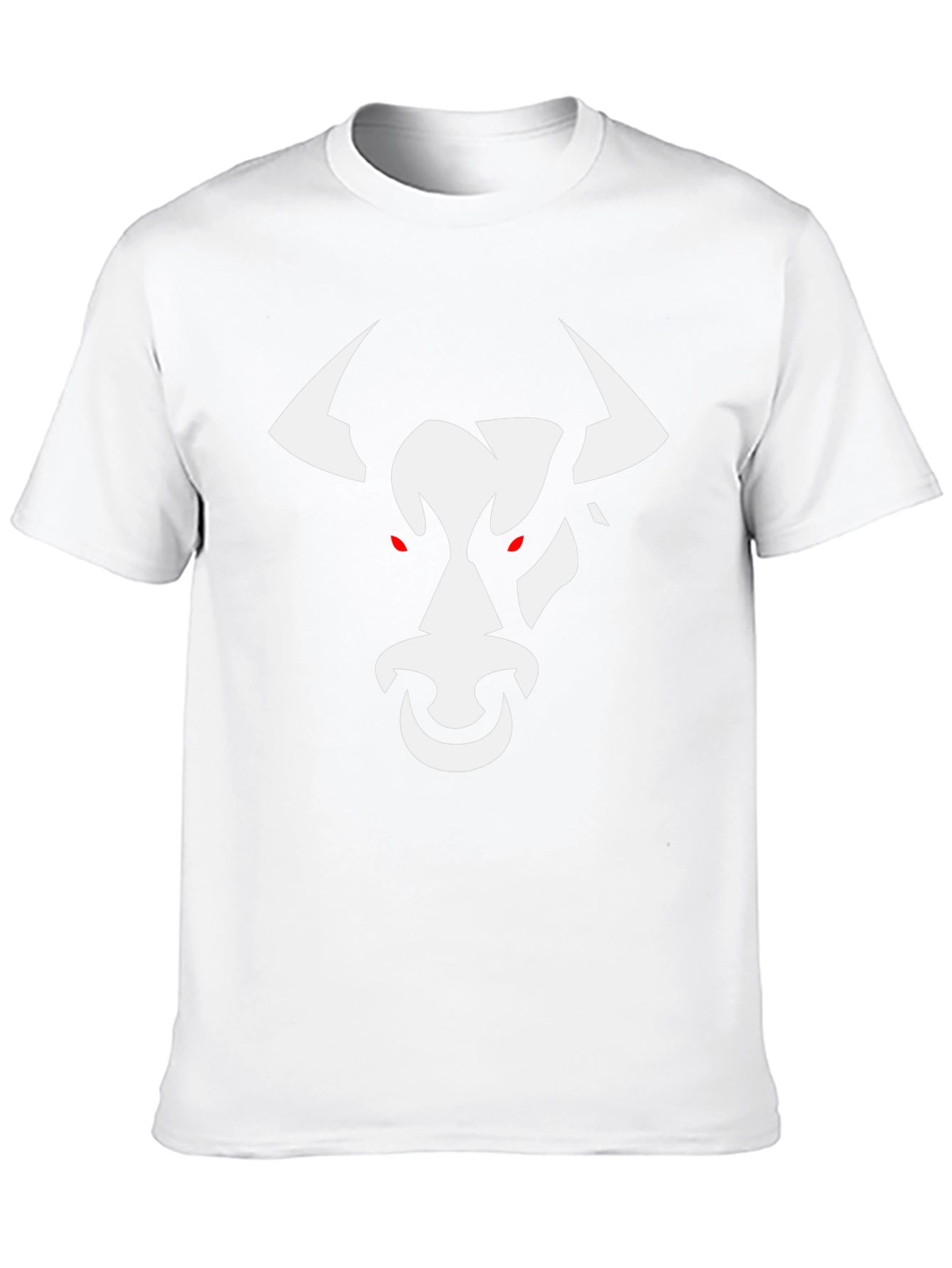 Black Black T-Shirt with White Bull Graphic view 10
