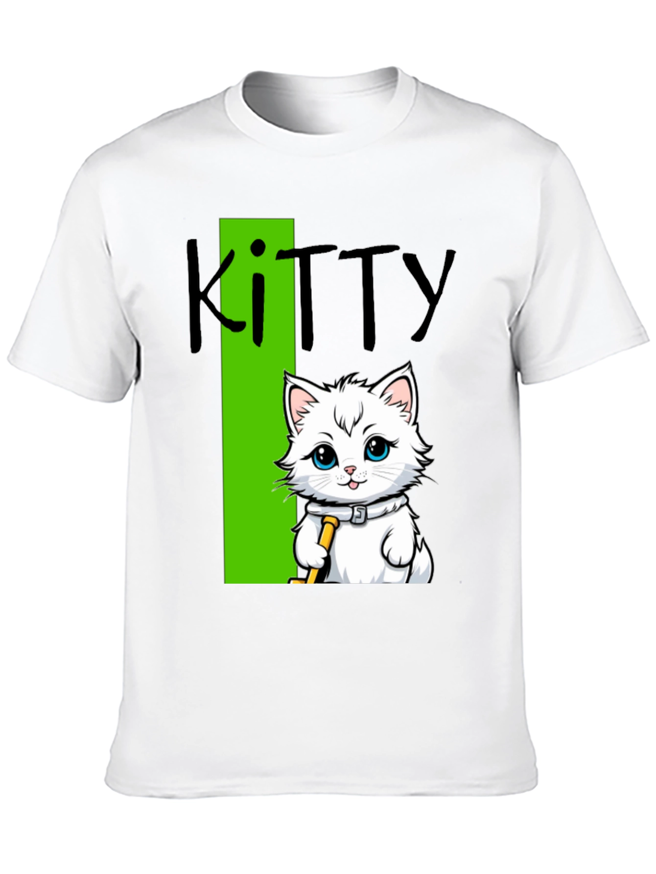 Black Kitty Cat T-Shirt - Fun Novelty Tee view 10