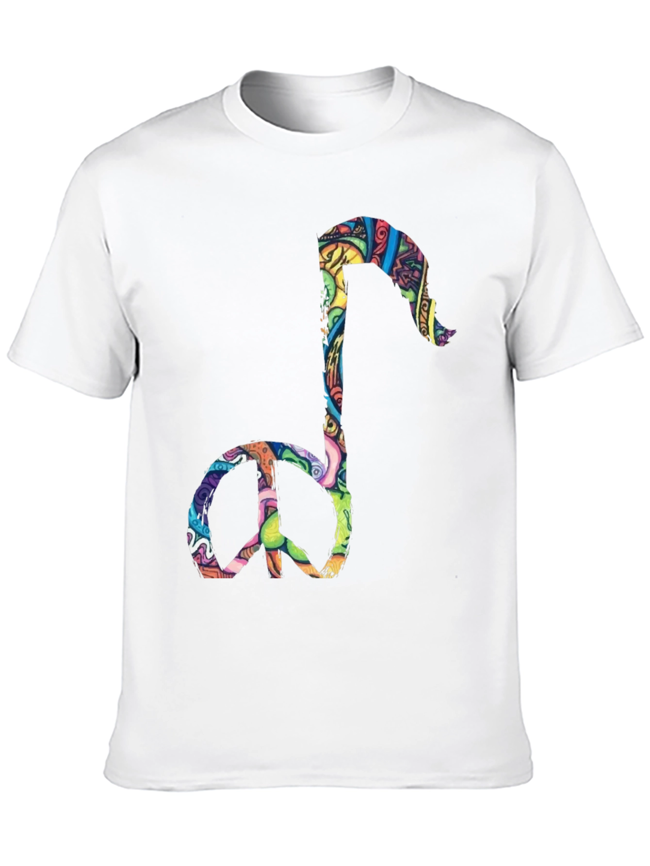 Black Peace Note Graphic Tee - Black view 10