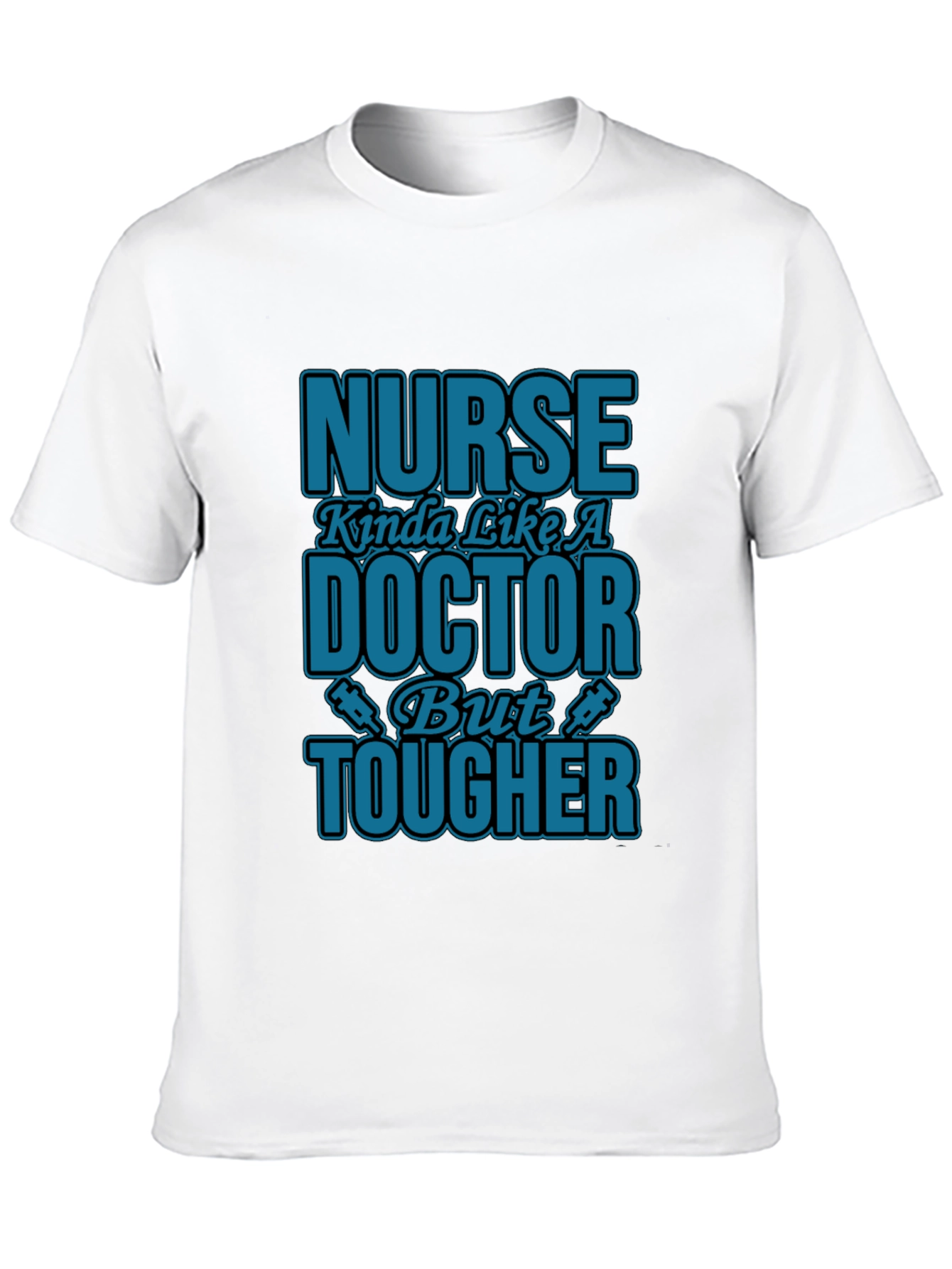 Black Nurse Tougher Than Doctor Novelty Graphic T-Shirt view 10