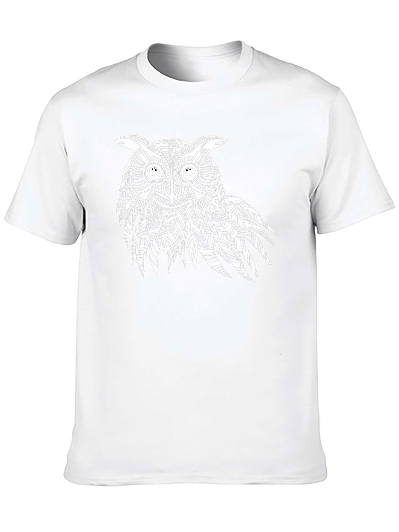 Black Owl Graphic Black T-Shirt view 10