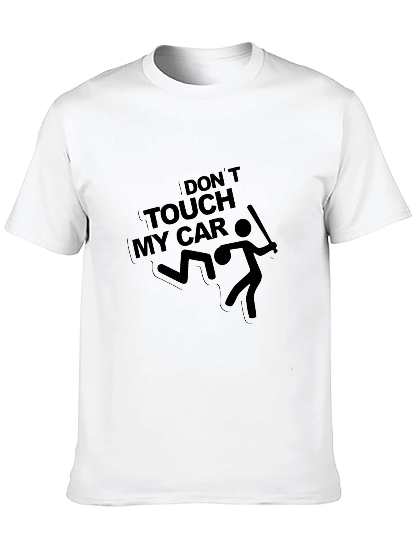 Black Don't Touch My Car T-Shirt - Funny Graphic Tee view 10