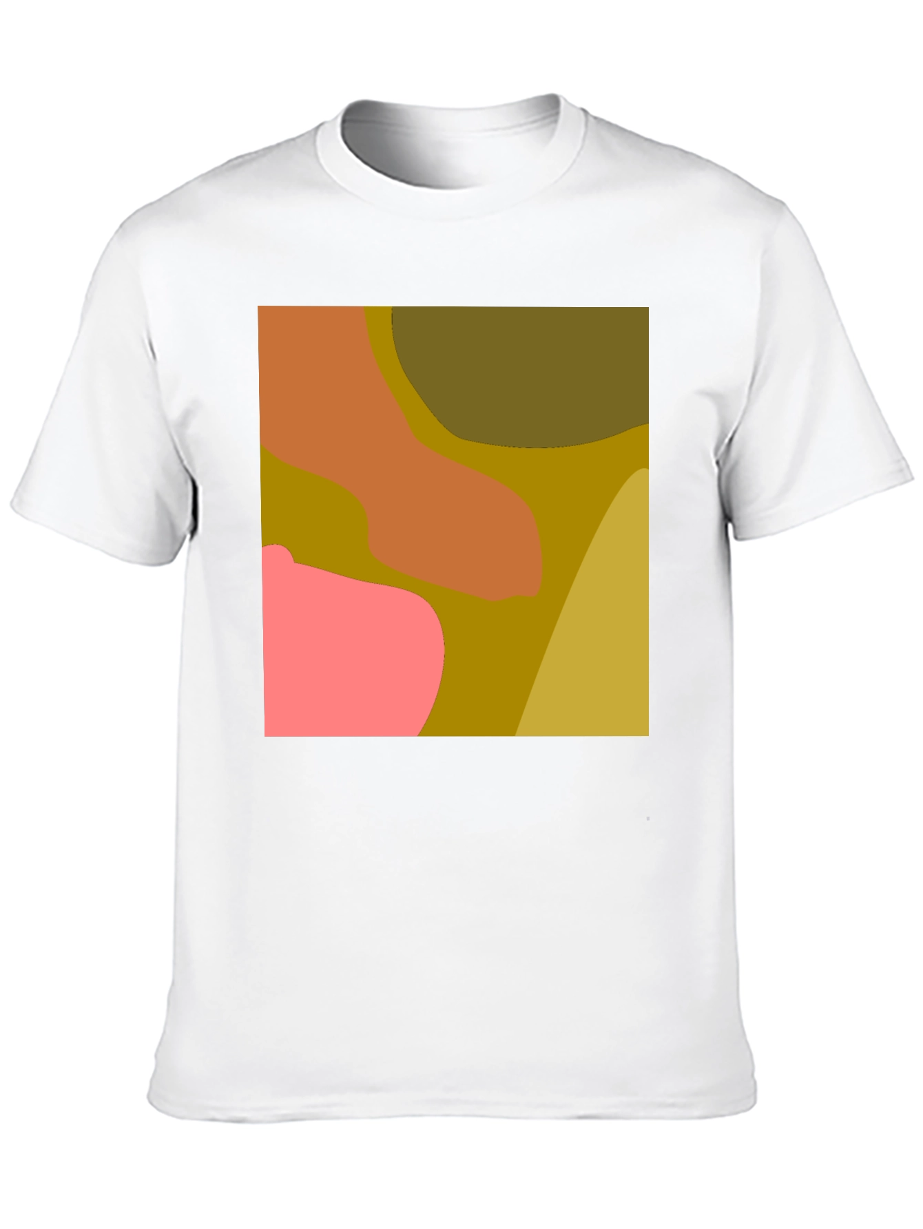 Black Abstract Color Block Graphic Tee view 10