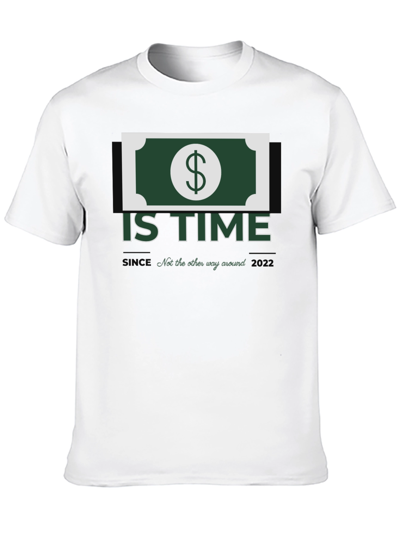 Black Money is Time Graphic Tee - Soft & Stylish view 10