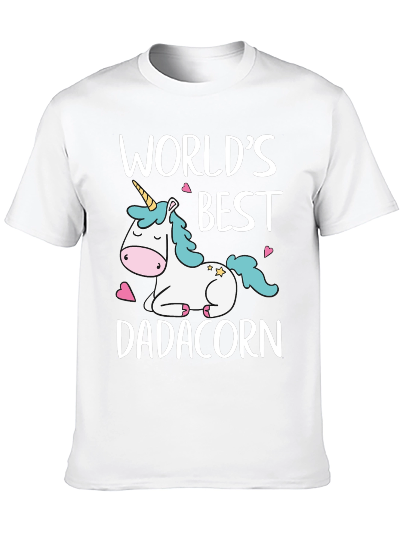 Black World's Best Dadacorn Black T-Shirt view 10