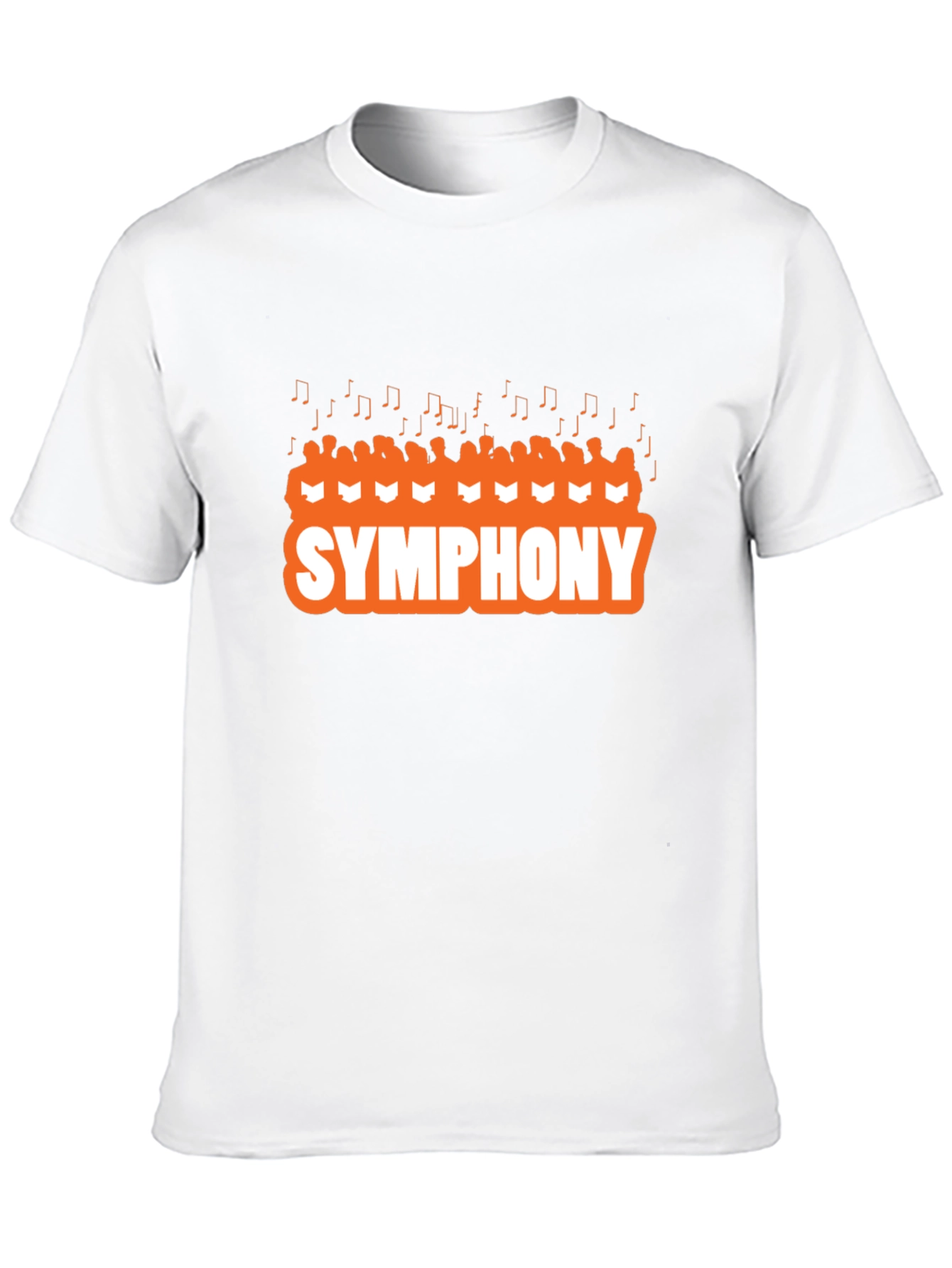 Black Symphony T-Shirt, Musical Note Tee view 10