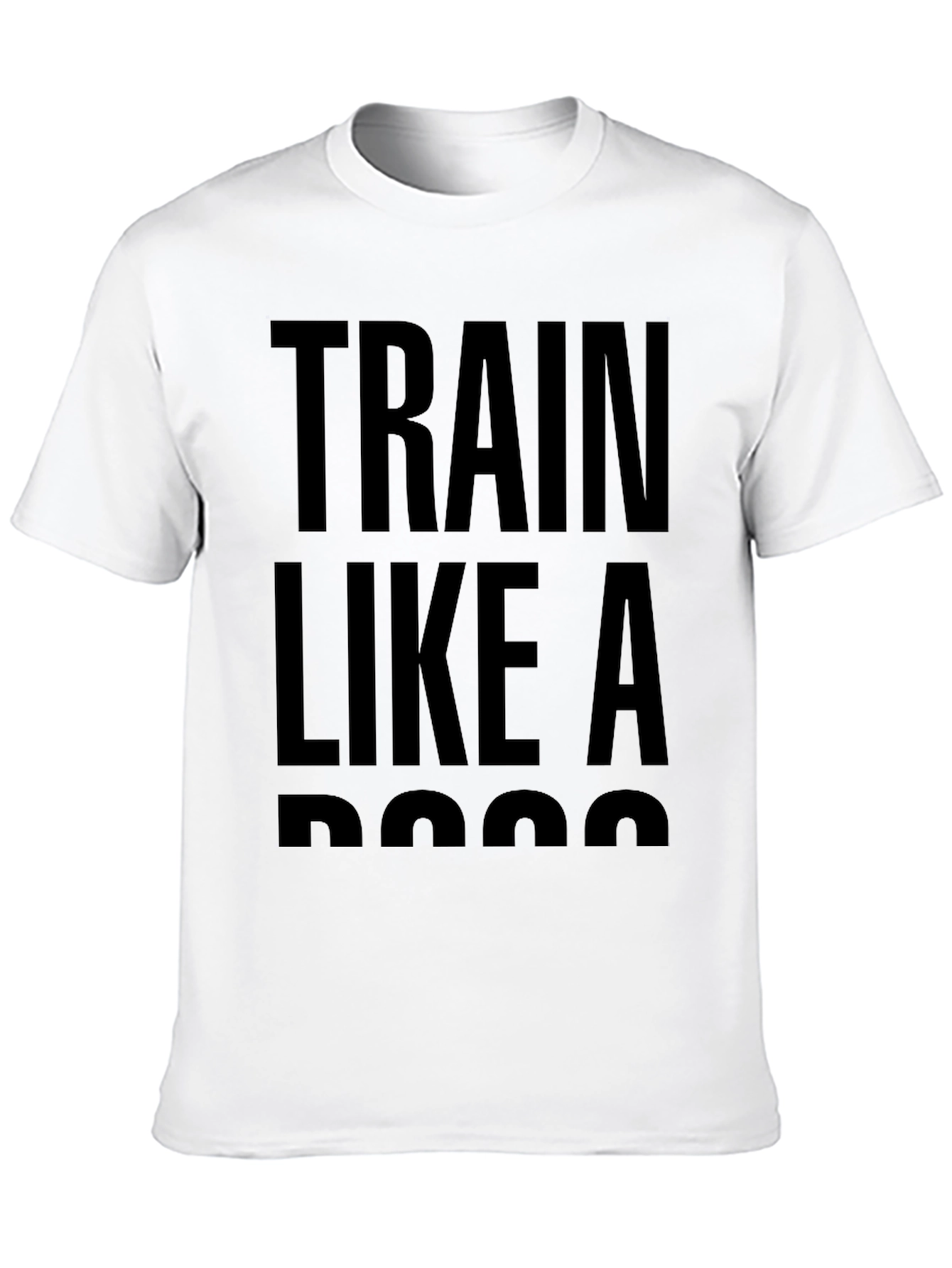 Black Train Like A Boss Graphic Tee - Black Cotton view 10