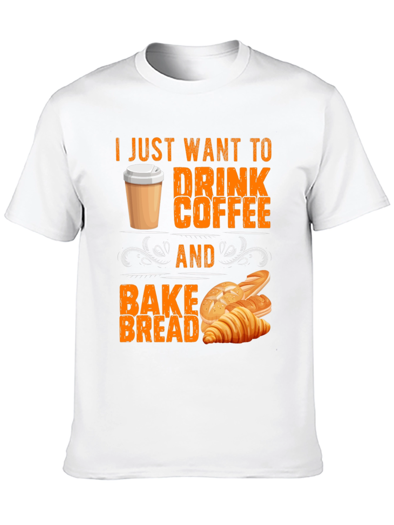 Black Coffee and Bake Bread T-Shirt view 10