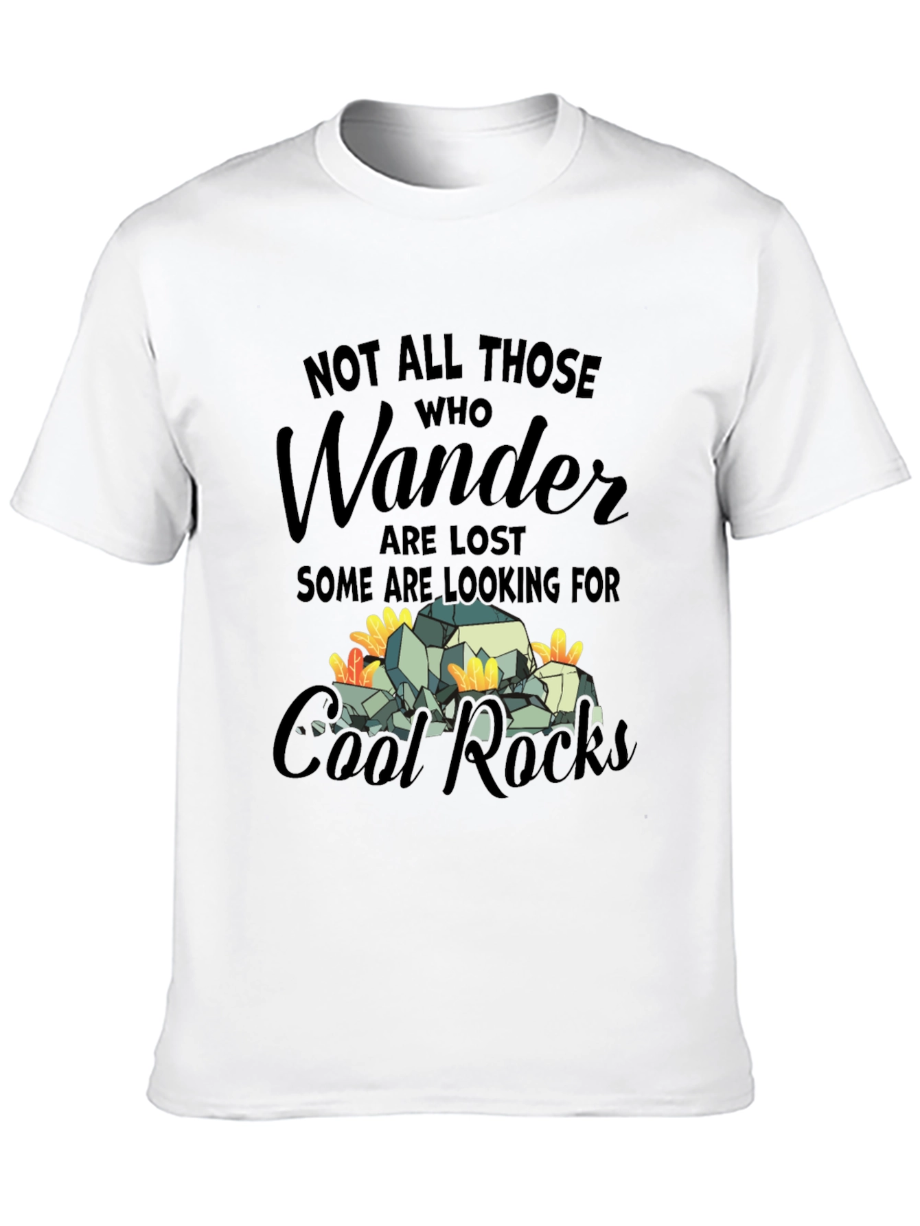 Black Wander Cool Rocks Graphic Tee view 10