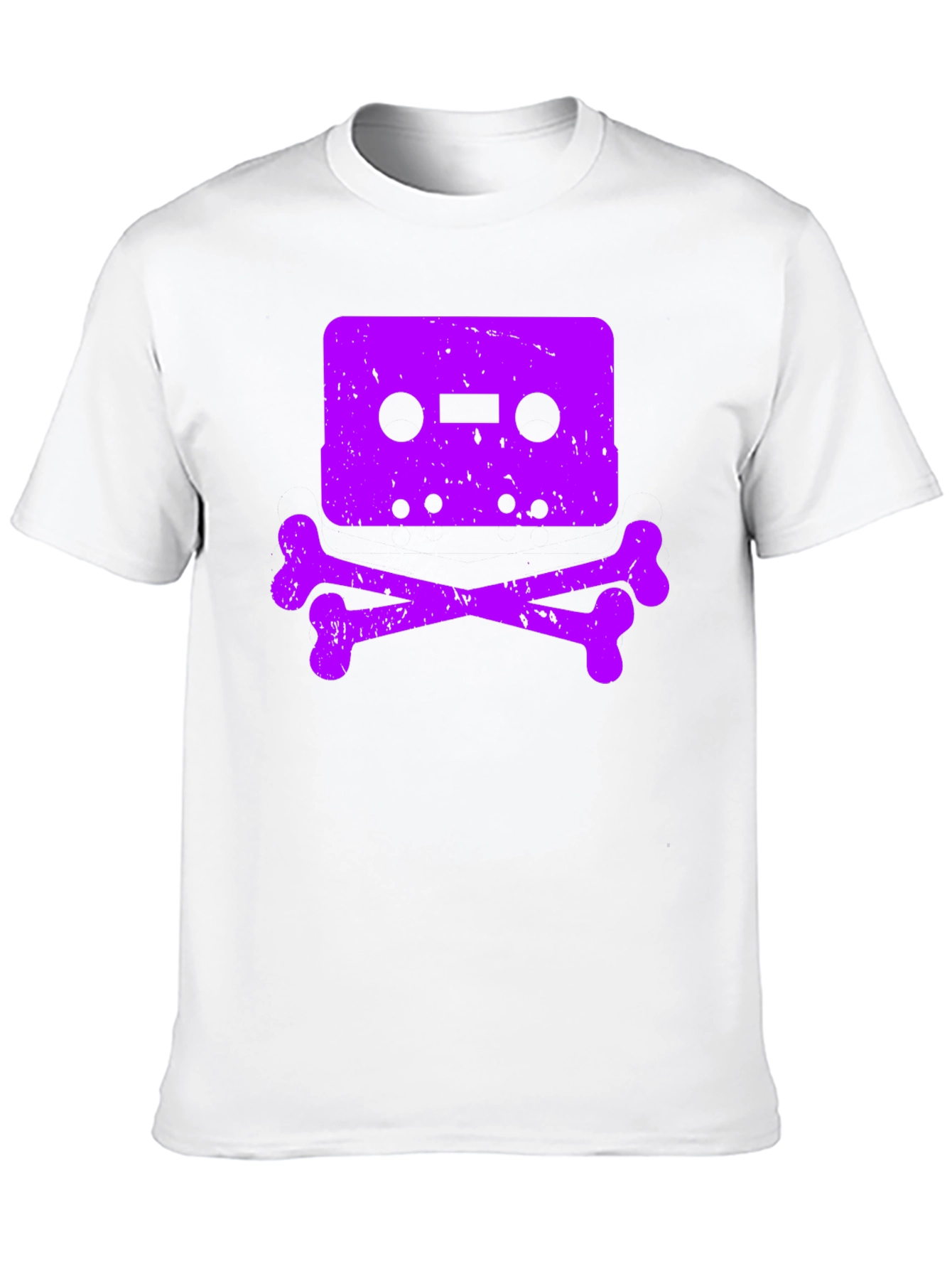 Cassette Skull Graphic T-Shirt - Vintage Retro Style - 10