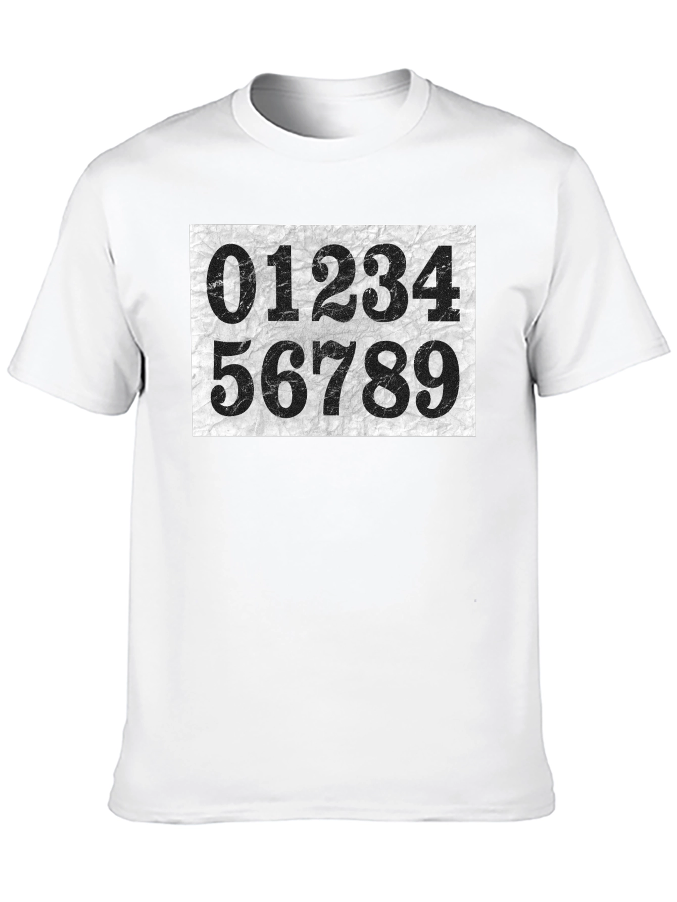 Black Number Print Crew Neck Short Sleeve T-Shirt view 10