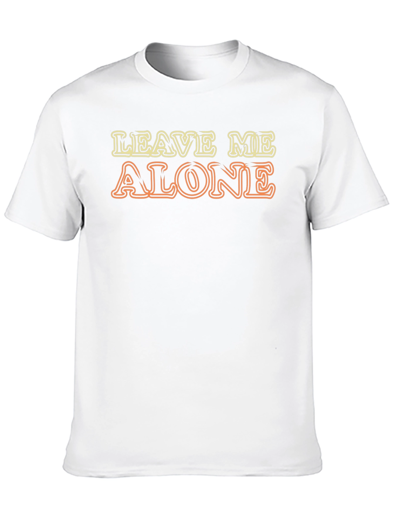 Black Leave Me Alone Graphic Tee - Mens Novelty T-Shirt view 10