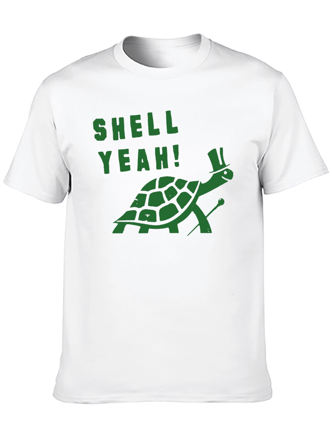 Black Shell Yeah Turtle T-Shirt - Funny Graphic Tee view 10