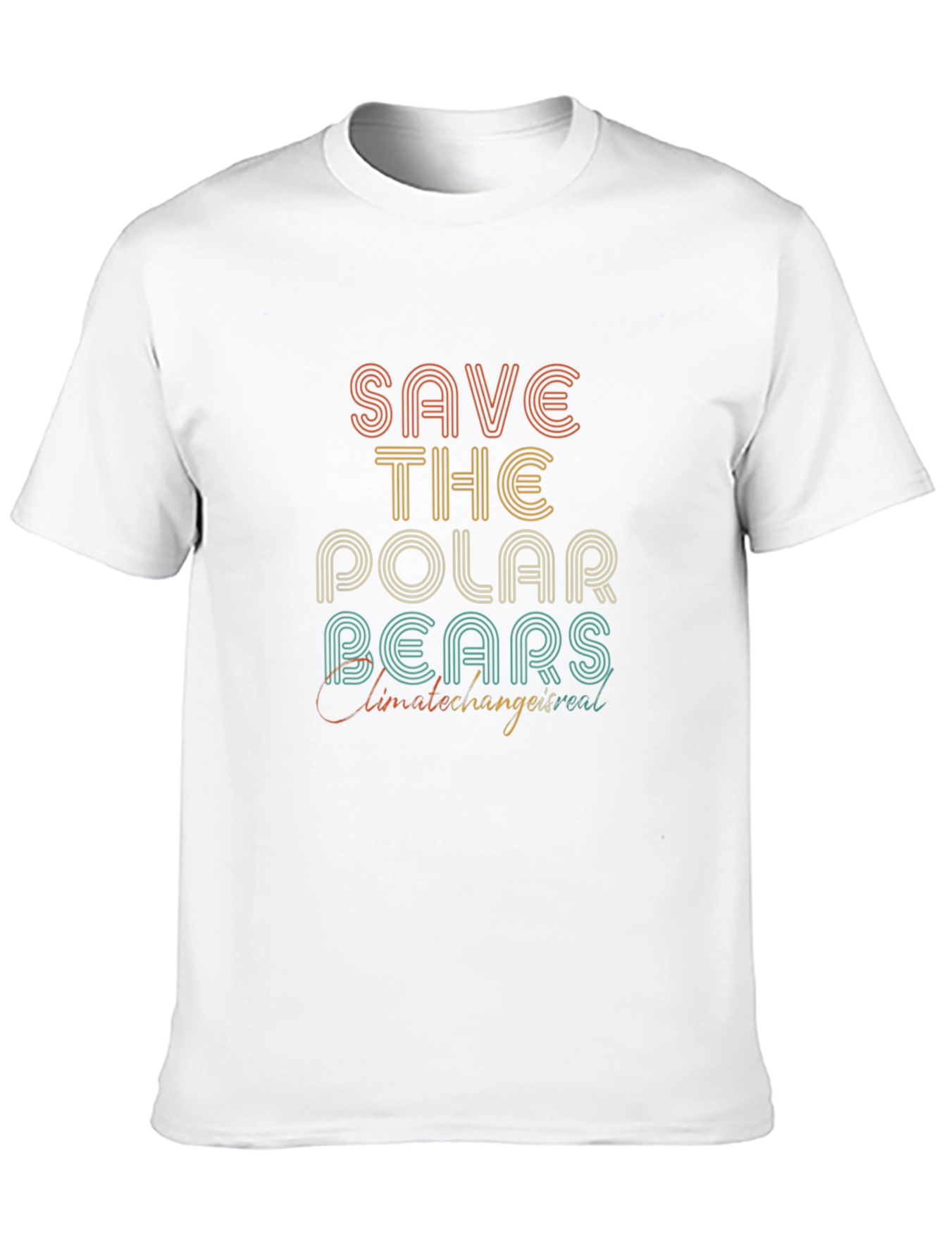 Black Save The Polar Bears Graphic Tee view 10