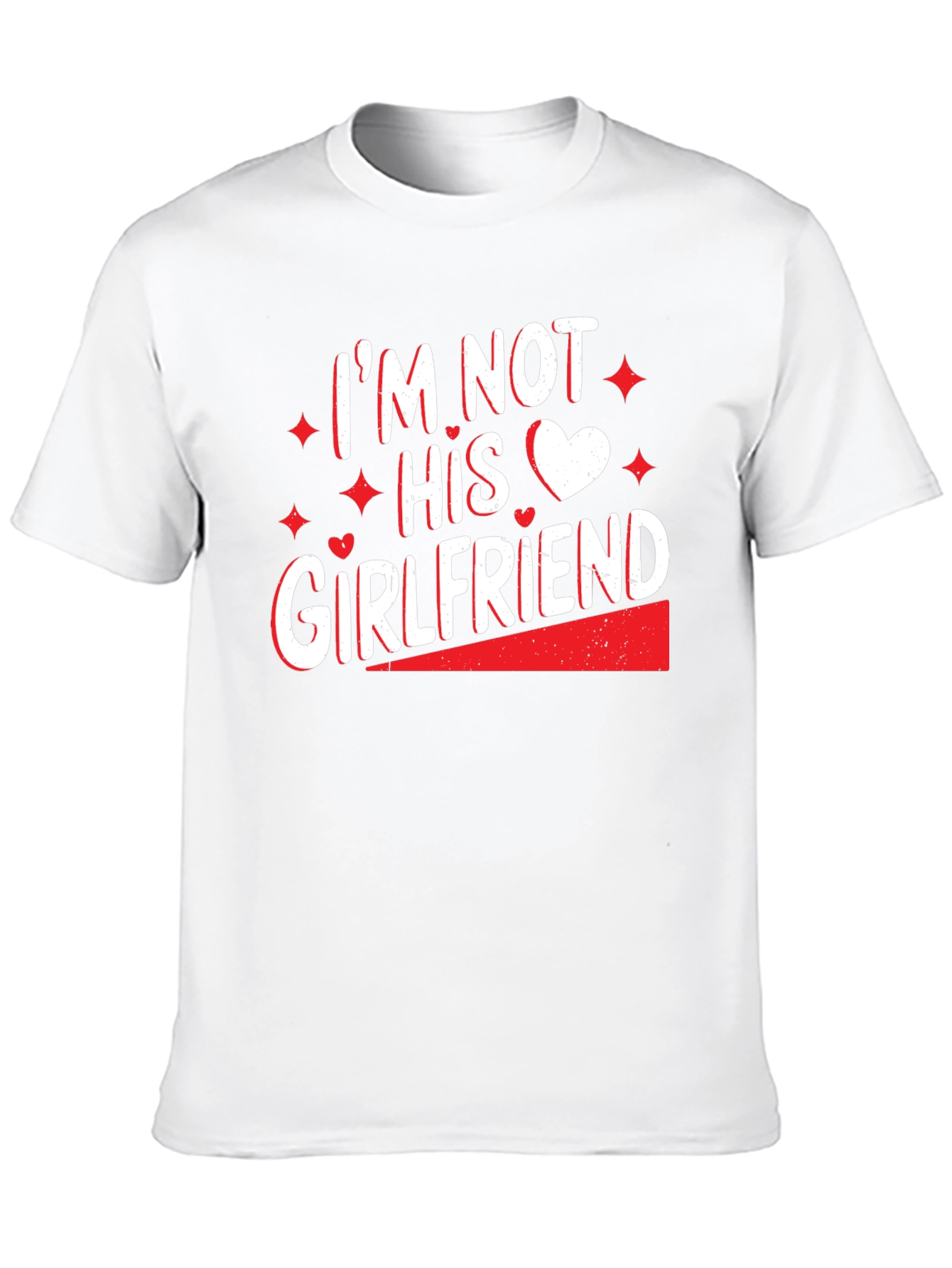 Black I'm Not His Girlfriend T-Shirt view 10