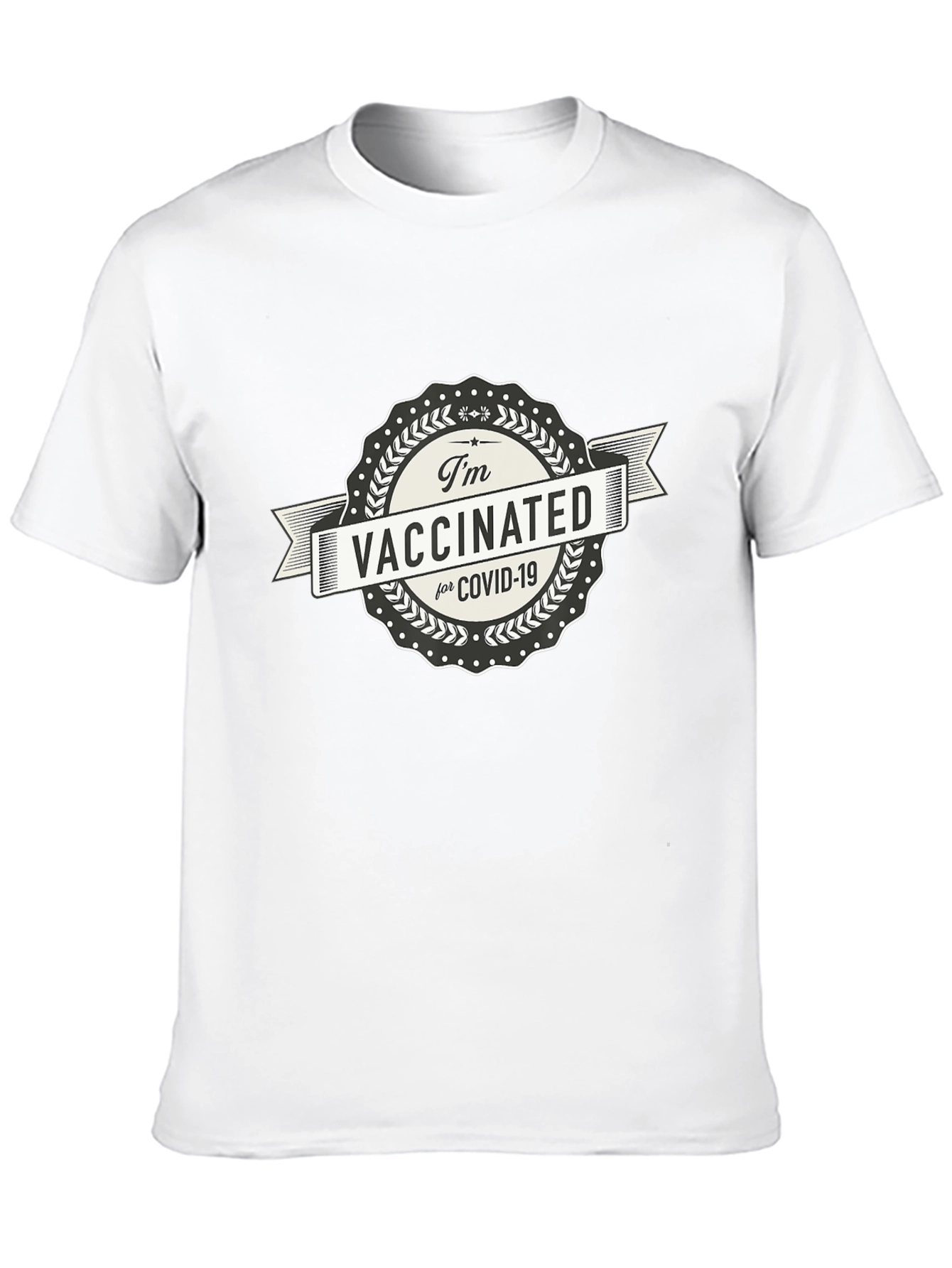 Black I'm Vaccinated for Covid-19 T-Shirt view 10