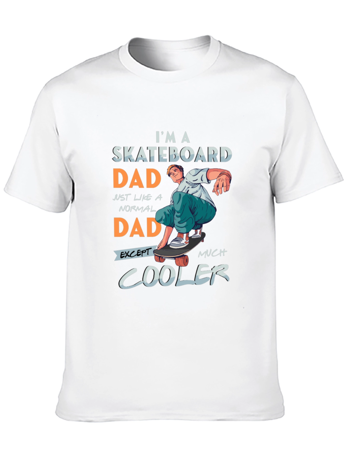 Black Skateboard Dad Graphic Tee - Cool Dad Style view 10