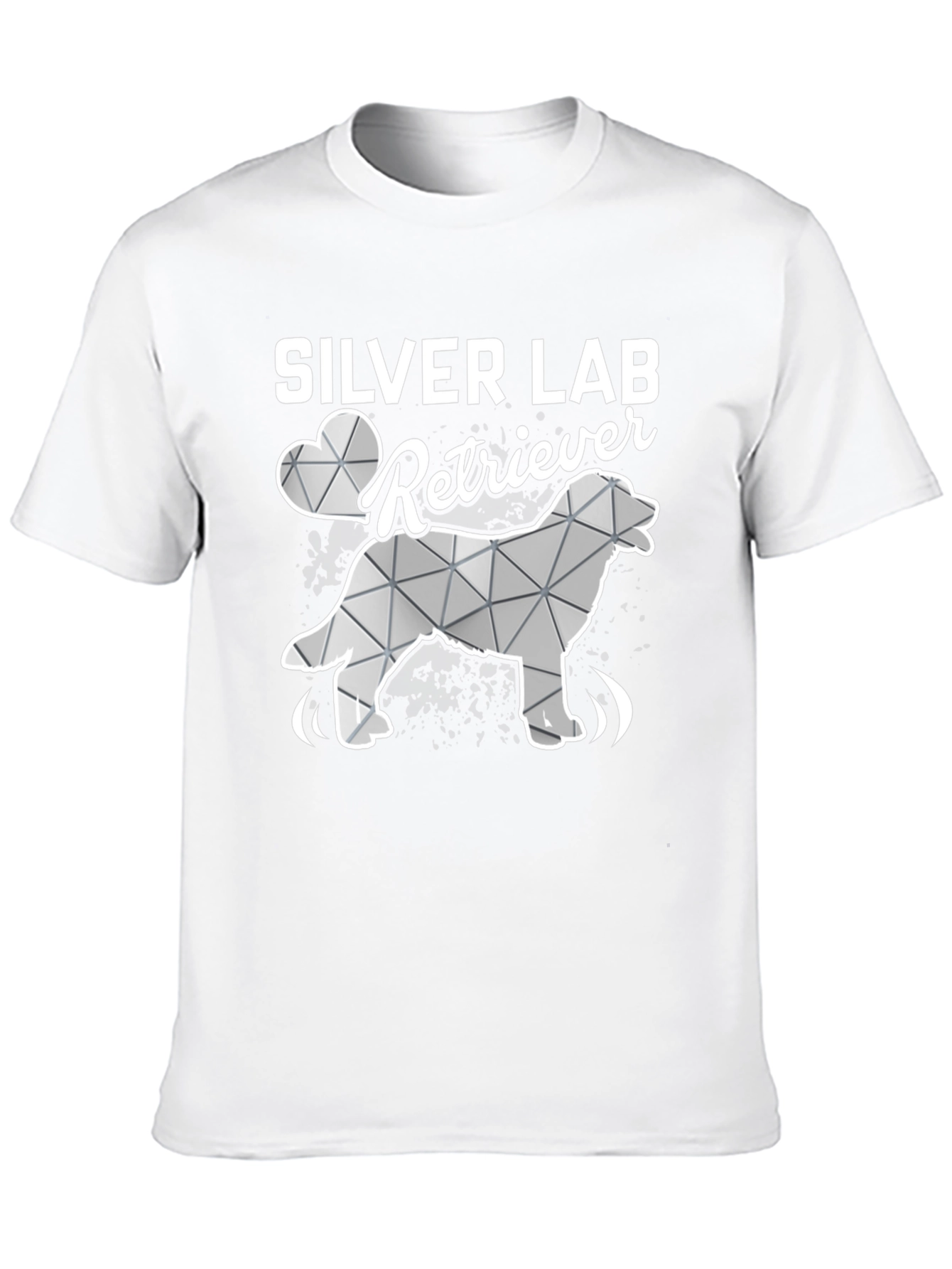 Black Silver Lab Retriever Graphic T-Shirt view 10