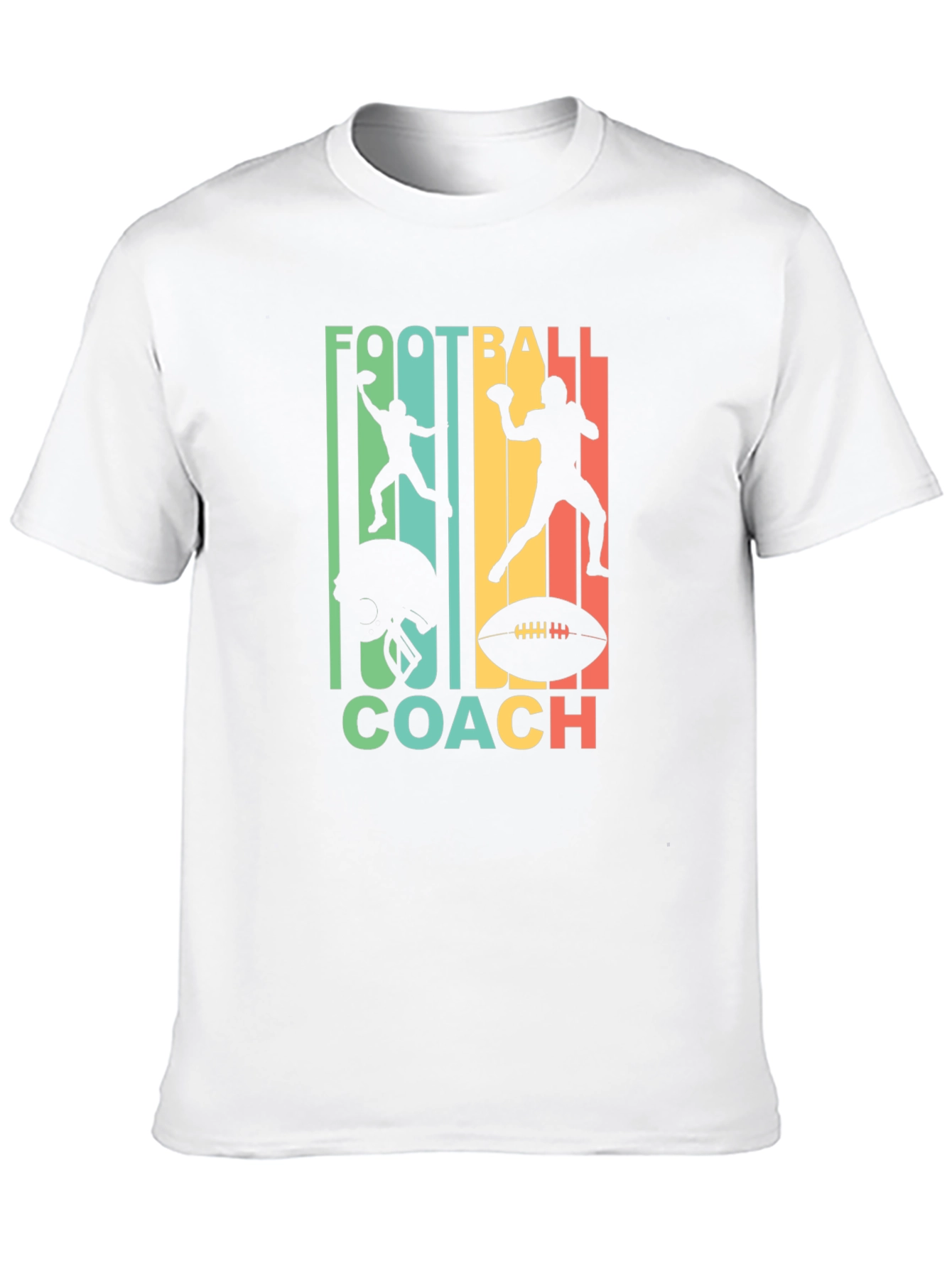 Black Football Coach Graphic Tee - Retro Design view 10