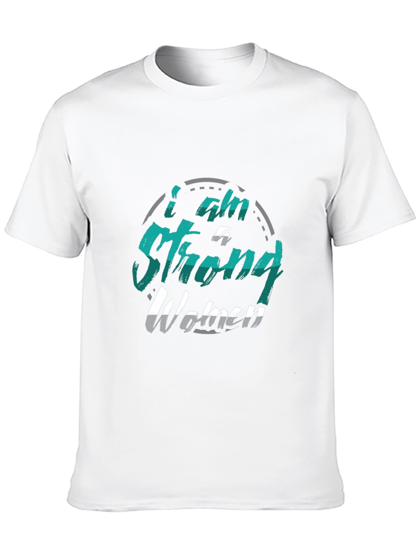 Black I am A Strong Woman Graphic T-Shirt view 10