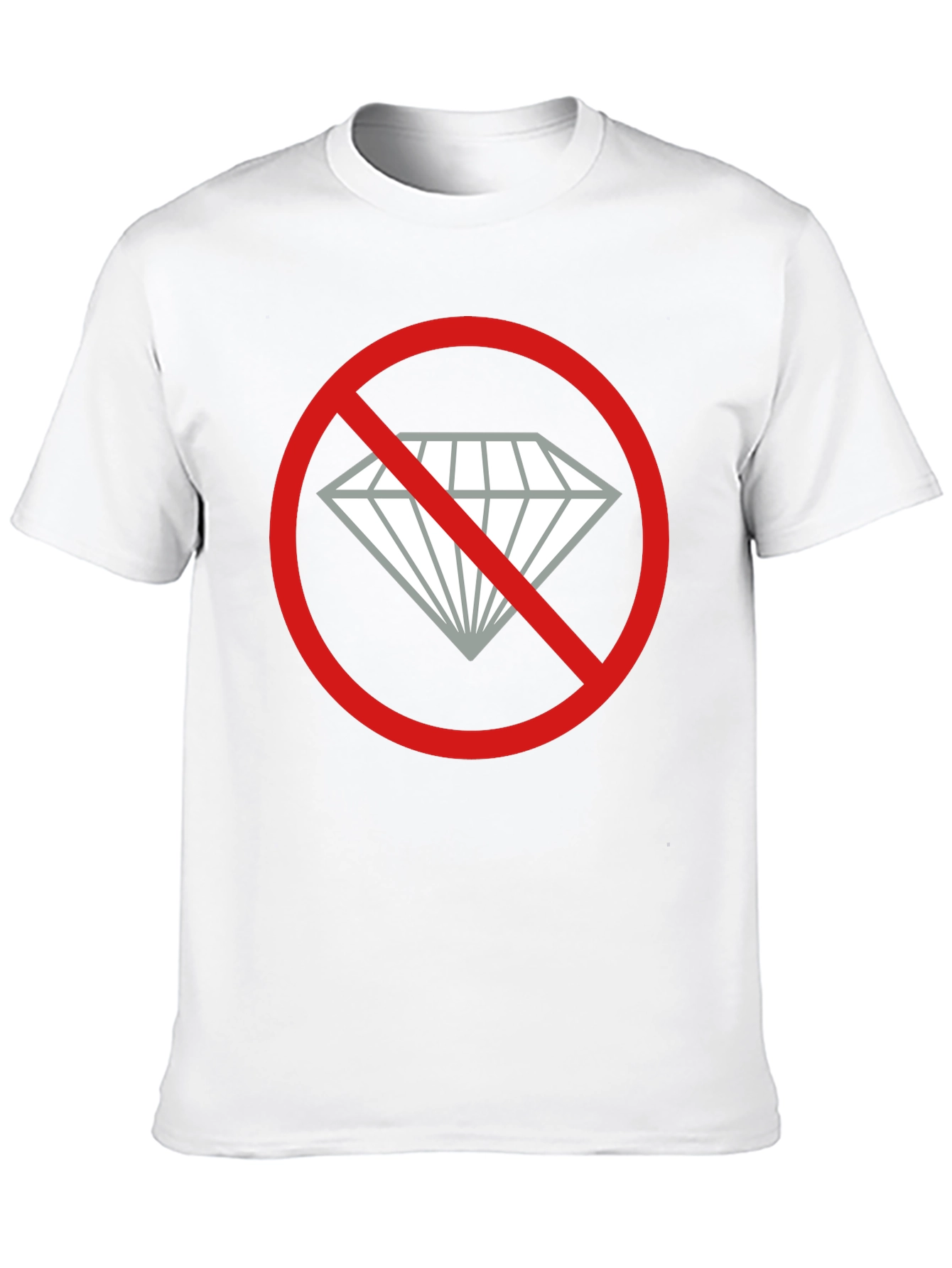 Black No Diamonds Graphic Tee - Black Cotton T-Shirt view 10