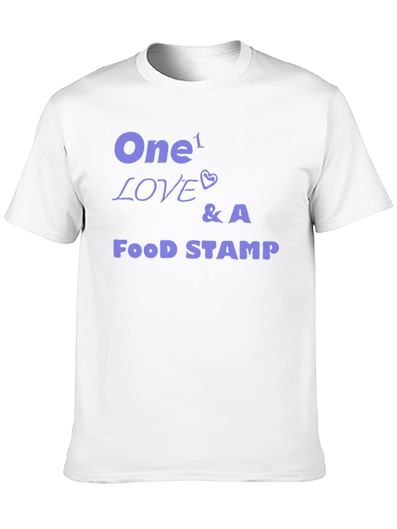 Black One Love & A Food Stamp Graphic Tee view 10