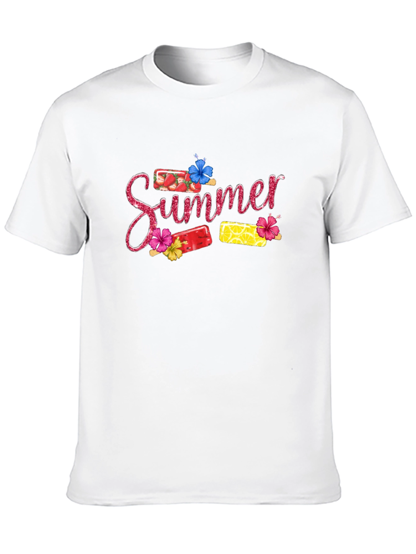 Black Summer Popsicle Graphic T-Shirt view 10