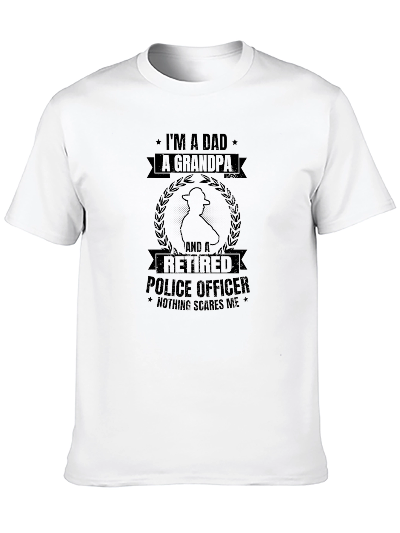 Dad Grandpa Retired Police Officer T-Shirt - 10