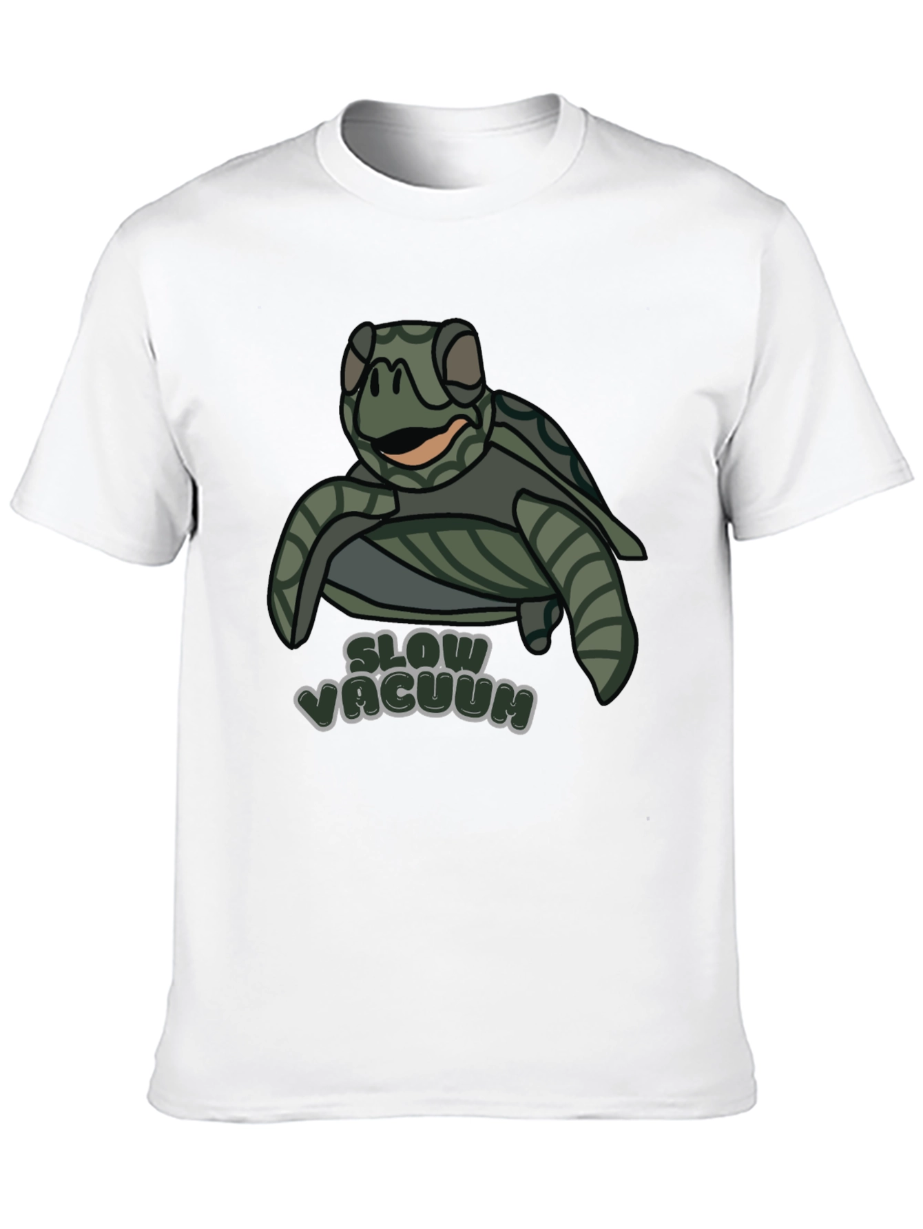 Black Slow Vacuum Turtle T-Shirt Funny Cute view 10