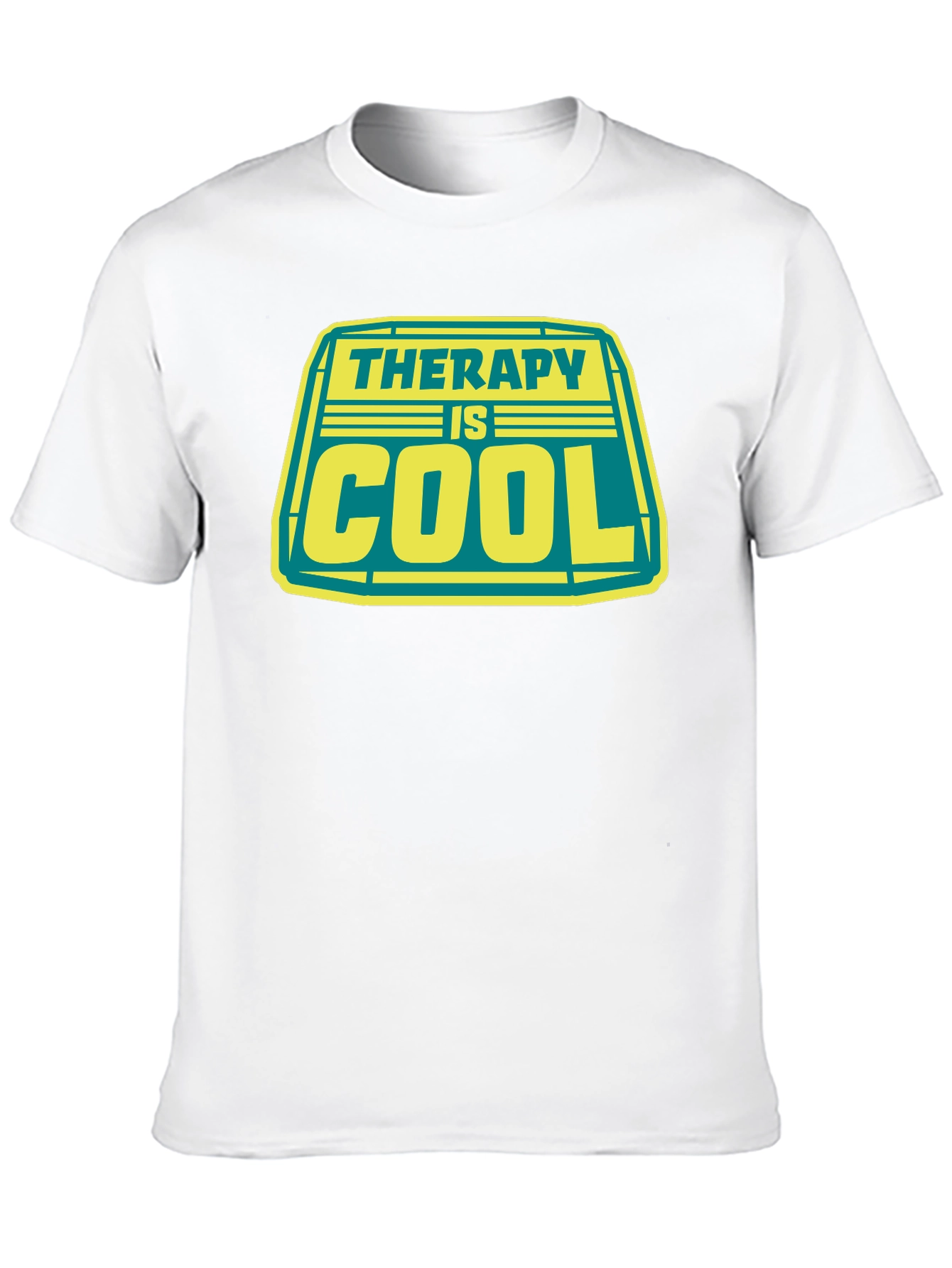 Black Therapy is Cool Graphic Tee - Black view 10