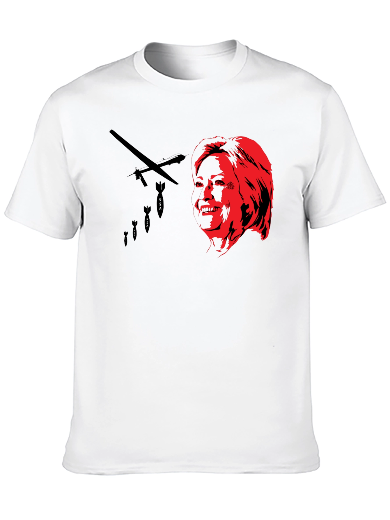 Black Provocative Graphic Print Tee view 10