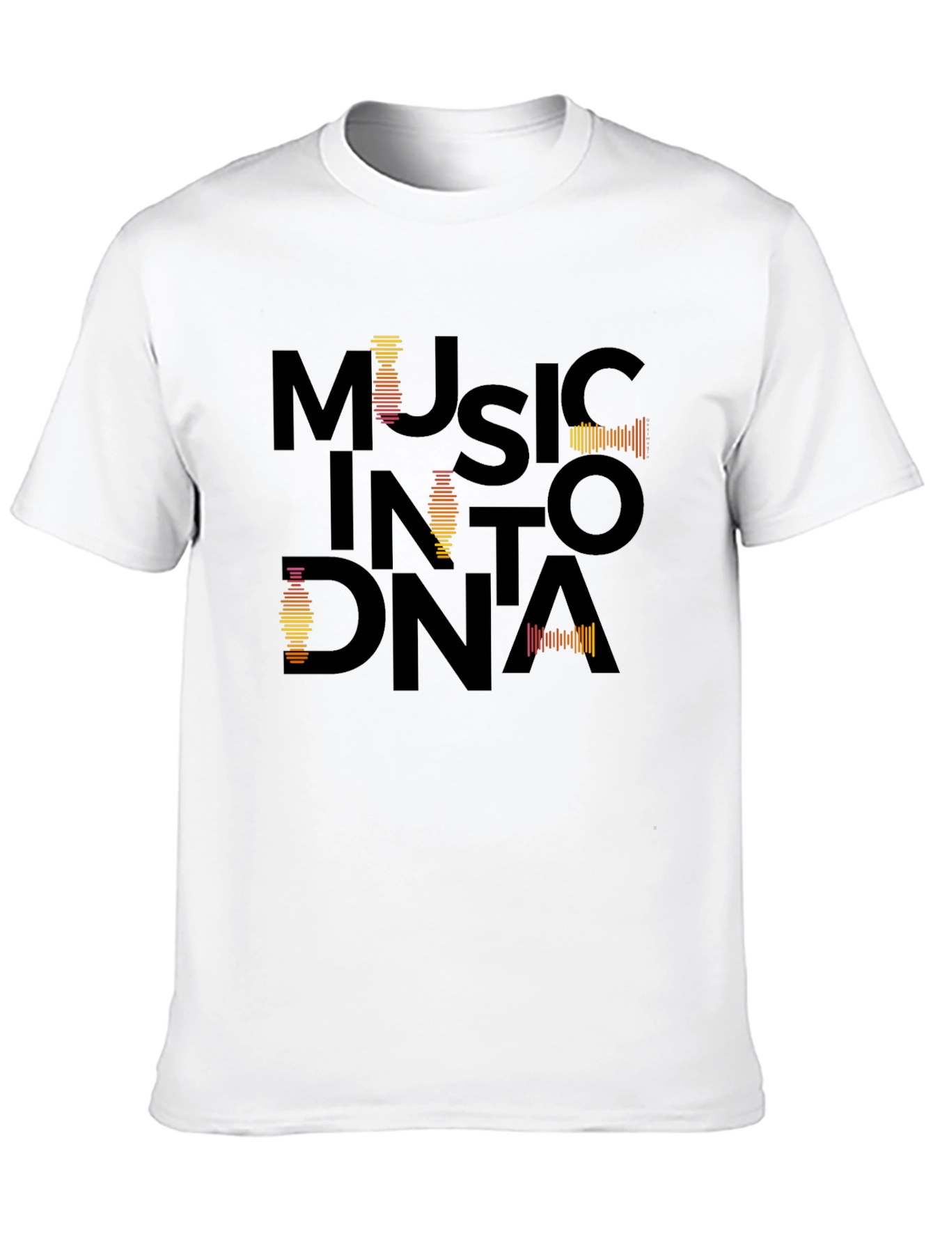 Black Music Into DNA Black Graphic Tee view 10