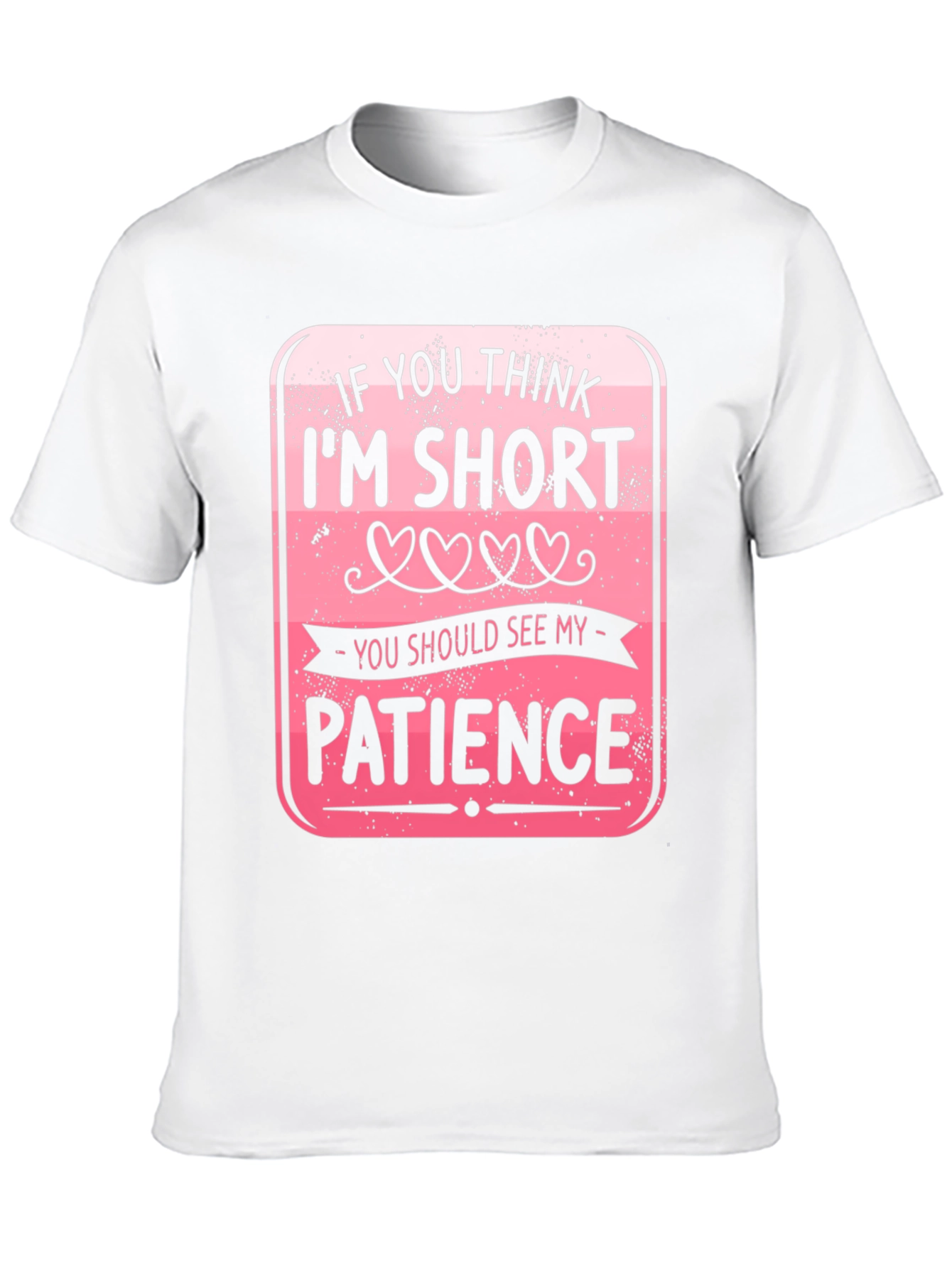 Black Funny Short Patience Graphic T-Shirt view 10
